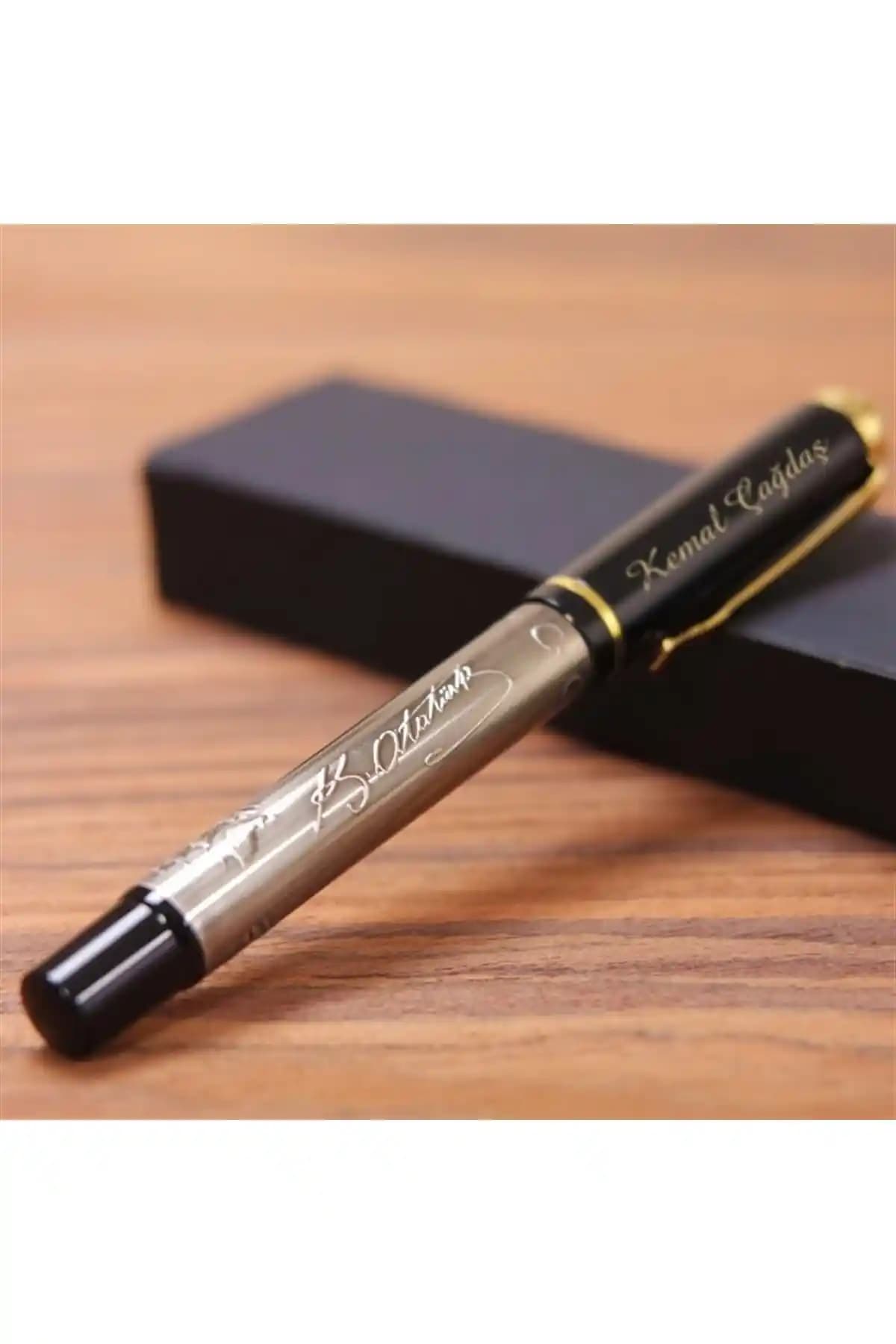 İsme Özel Atatürk İmzası Kabartmalı Roller Kalem ile Şıklık ve Anlam Bir Arada