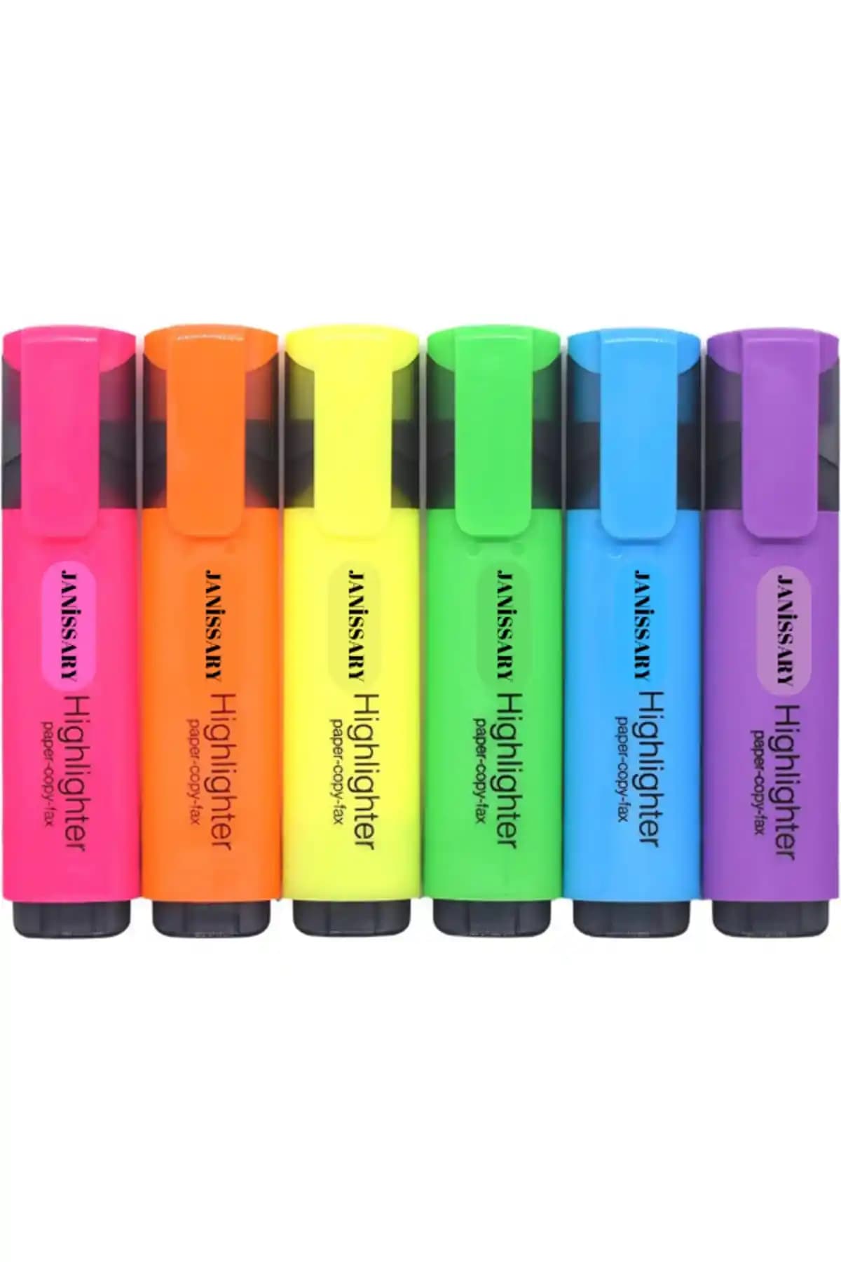 Janissary Fosforlu Renkli Kalem Seti 6'lı uzun ömürlü ve çeşitli kullanım alanlarıyla