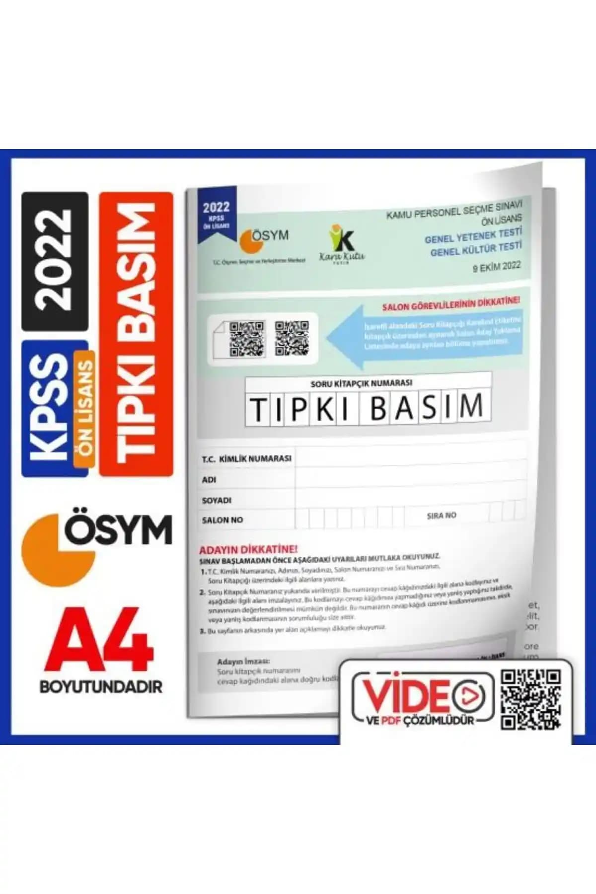 Karakutu Yayınları 2022 KPSS Ön Lisans Soru Deneme Kitapçığı İncelemesi ve Kullanım Avantajları