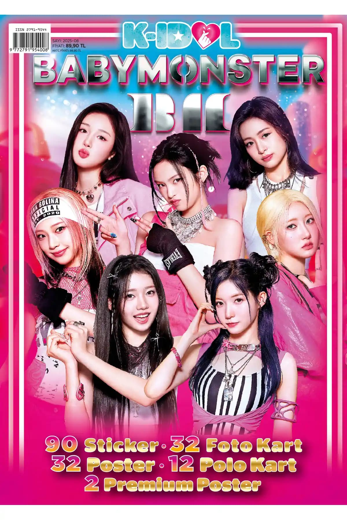 KİDOL Kidol BABYMONSTER 2025 Koleksiyon Seti Türkçe ve Türkiye Menşeli Ürün