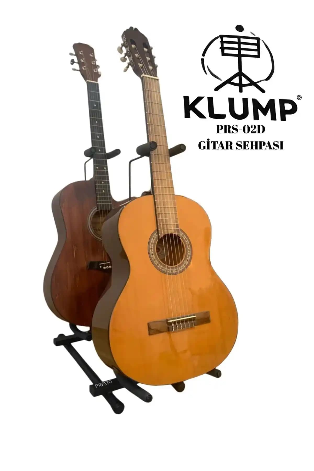 Klump PRS-02/2D Çoklu İkili Akustik ve Elektro Gitar Sehpası Profesyonel ve Dayanıklı Tasarım