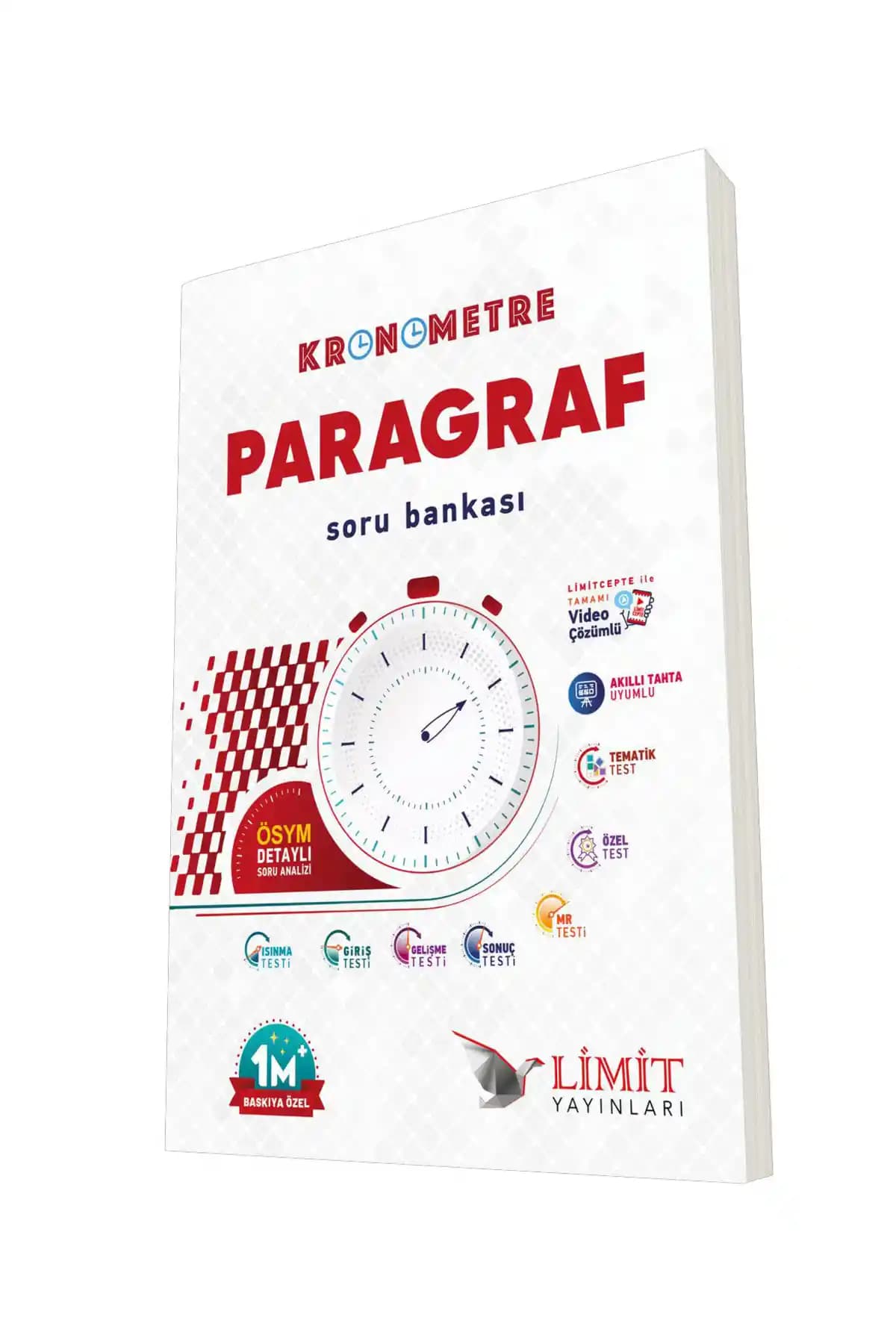 Limit Yayınları Kronometre Paragraf Soru Bankası 2024 Baskı Türkçe ve Edebiyat İçin Güncel Kaynak