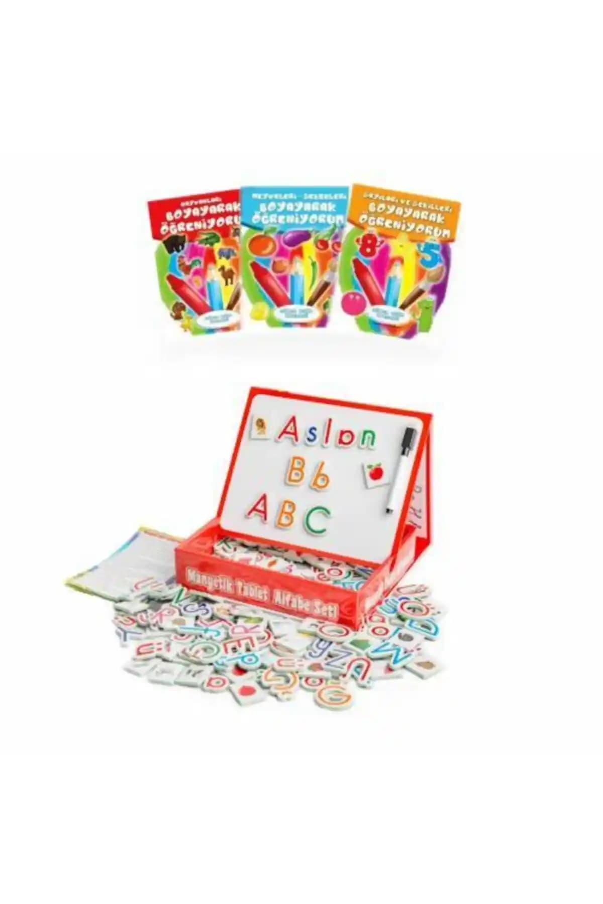 Manyetikli Eğitici Alfabe Seti Çocuklar İçin Harf ve Kelime Öğrenme Aracı