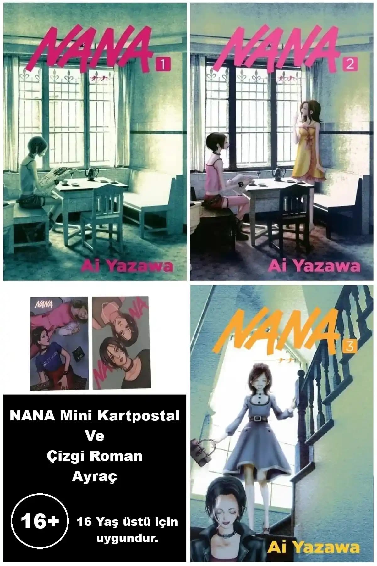 Marmara Çizgi Nana 1-2-3 Ciltler Manga Seti Türkçe Basım ve Koleksiyon Özellikleri