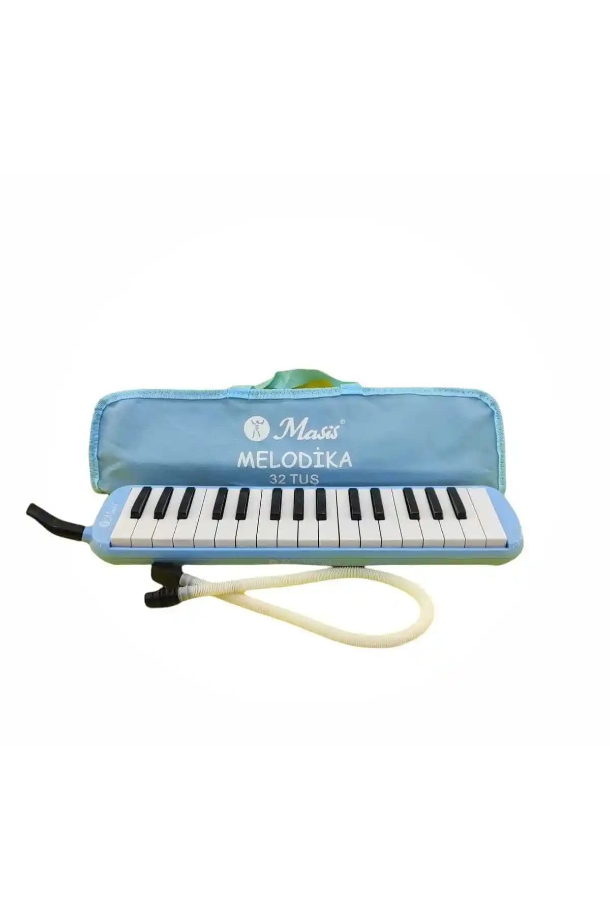 Masis 32k Melodika Pastel Mavi Renkli Dayanıklı ve Kullanışlı Müzik Enstrümanı
