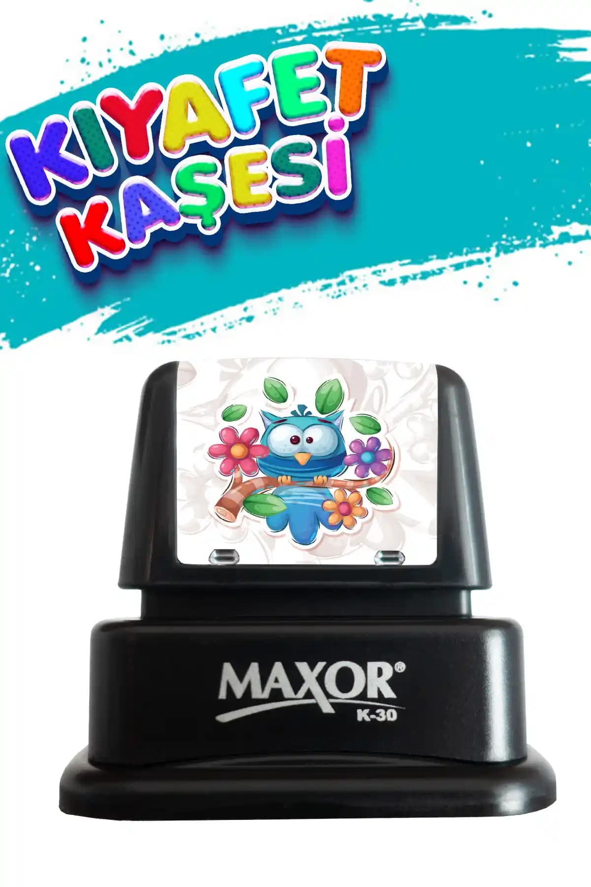 Maxor Kıyafet Kaşeşi Baykuş Temalı Çocuk Kıyafetleri İçin Güvenli ve Dayanıklı Etiket