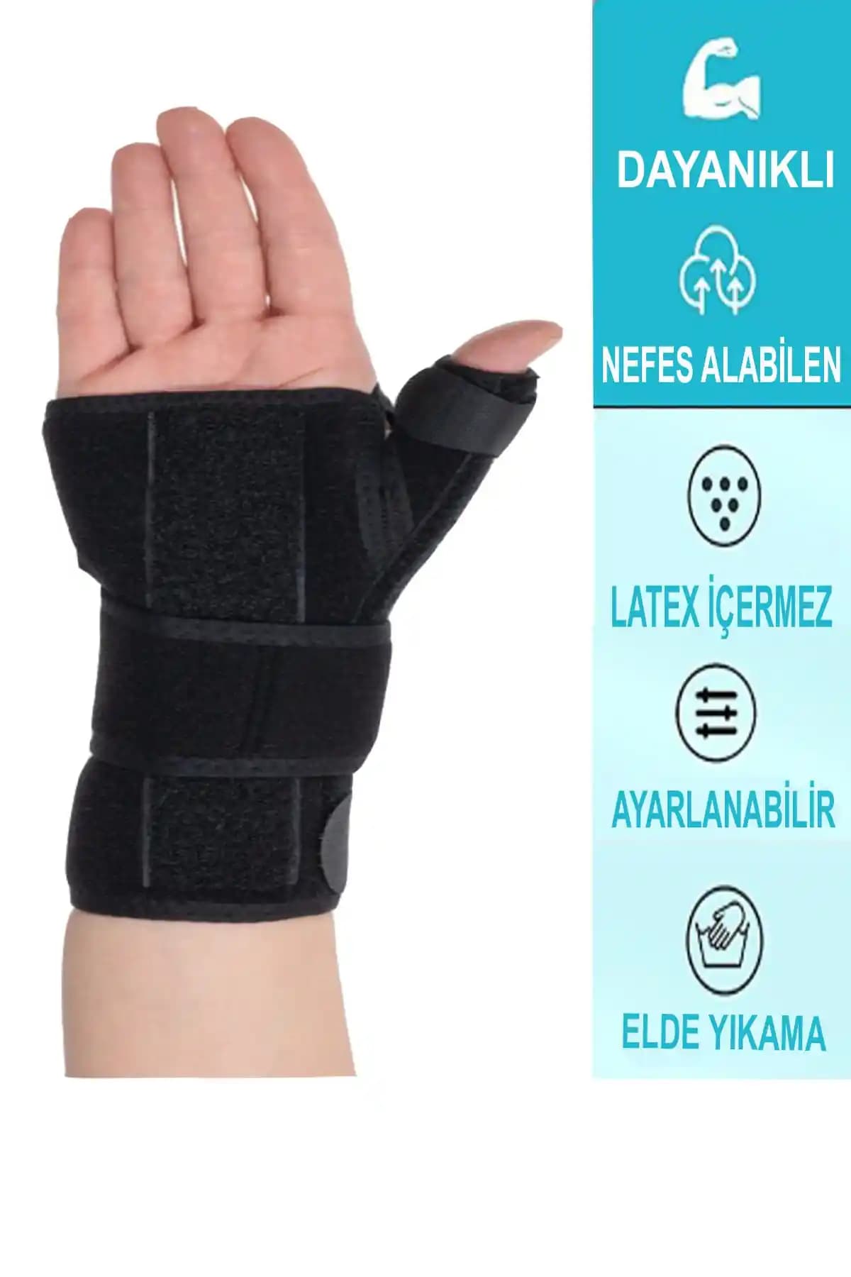 Medlon Başparmak Destekli El Bilek Ateli Karpal Tünel Sendromu ve Rahatsızlıklar İçin