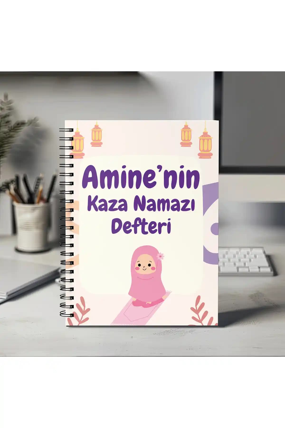 Mervenin Hayal Evi Kişiye Özel Namaz Defteri 10 Yıllık Dayanıklı ve Şık Tasarım