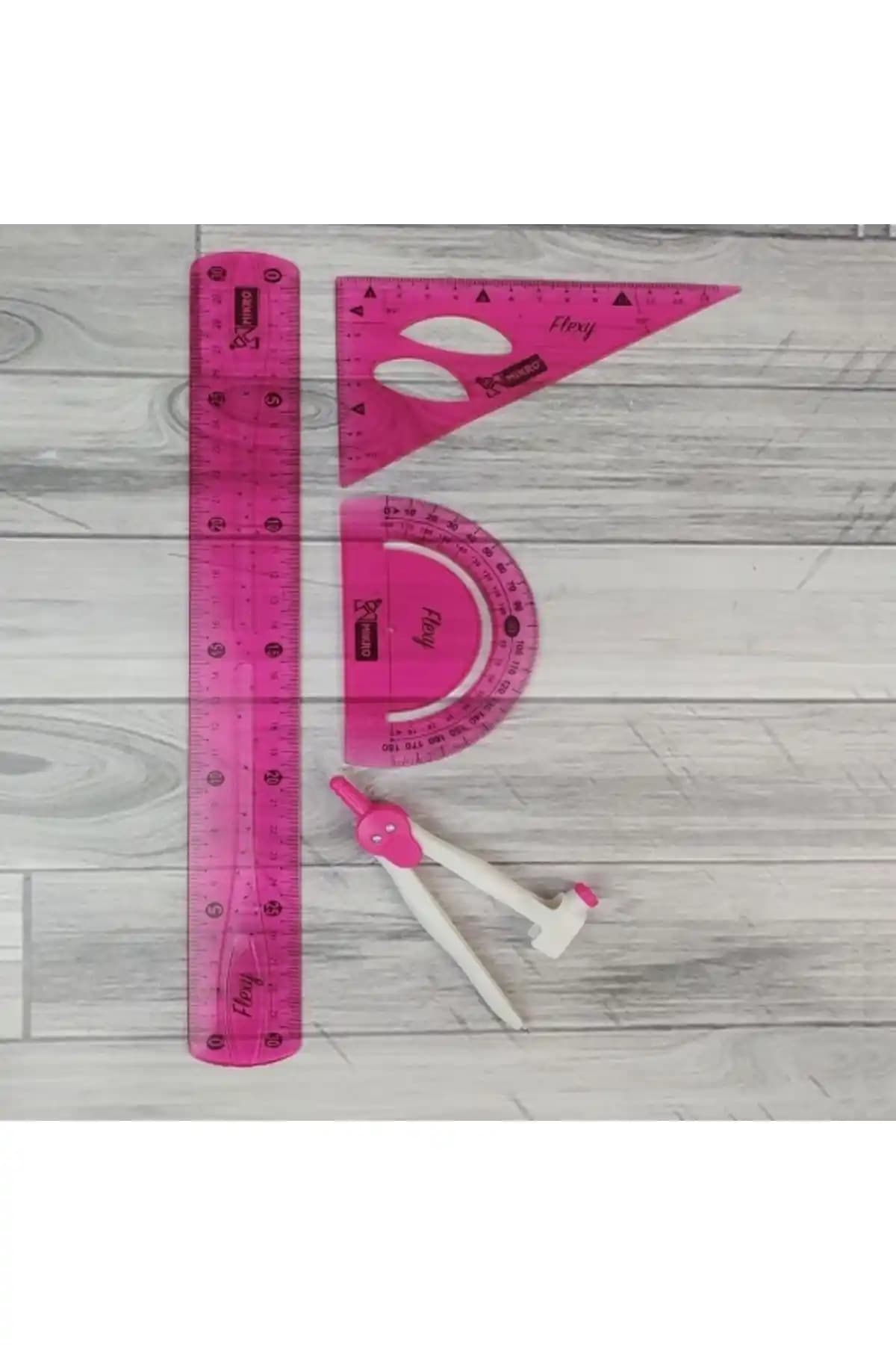 Mikro FLP-04 Esnek Cetvel 4'lü Pergelli Çizim Seti Detaylı İnceleme ve Özellikler