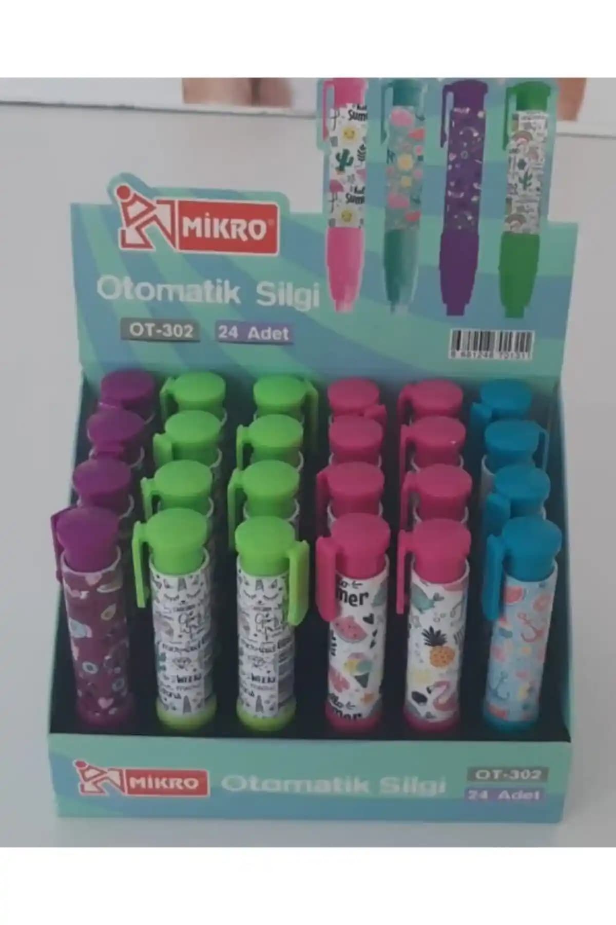 Mikro Ot-302 Kız Silgi Otomatik: Renkli ve Dayanıklı Çocuk Silgisi Çözümü