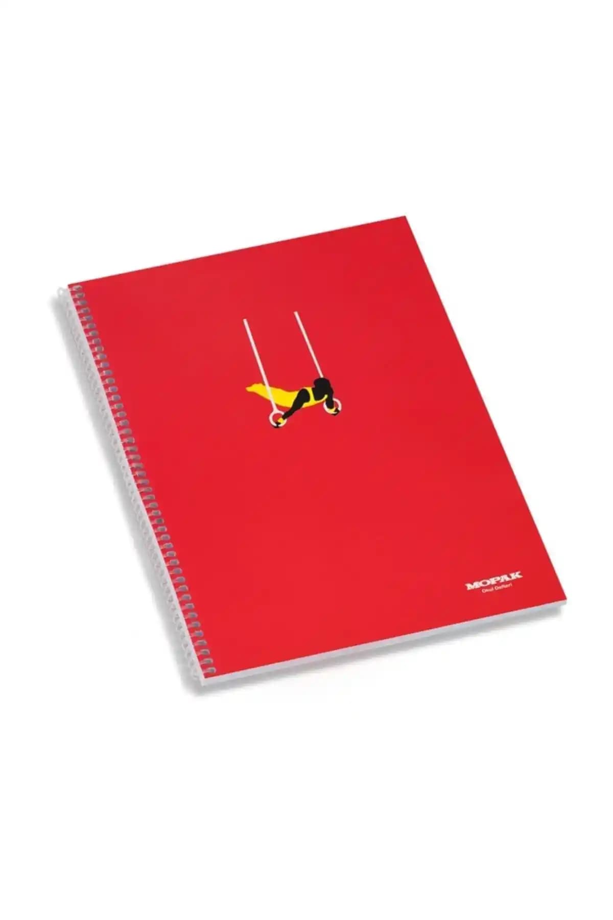 Mopak A4 72 Yaprak Spiralli Kareli Okul Defteri Öğrenciler ve Öğretmenler İçin Uygun