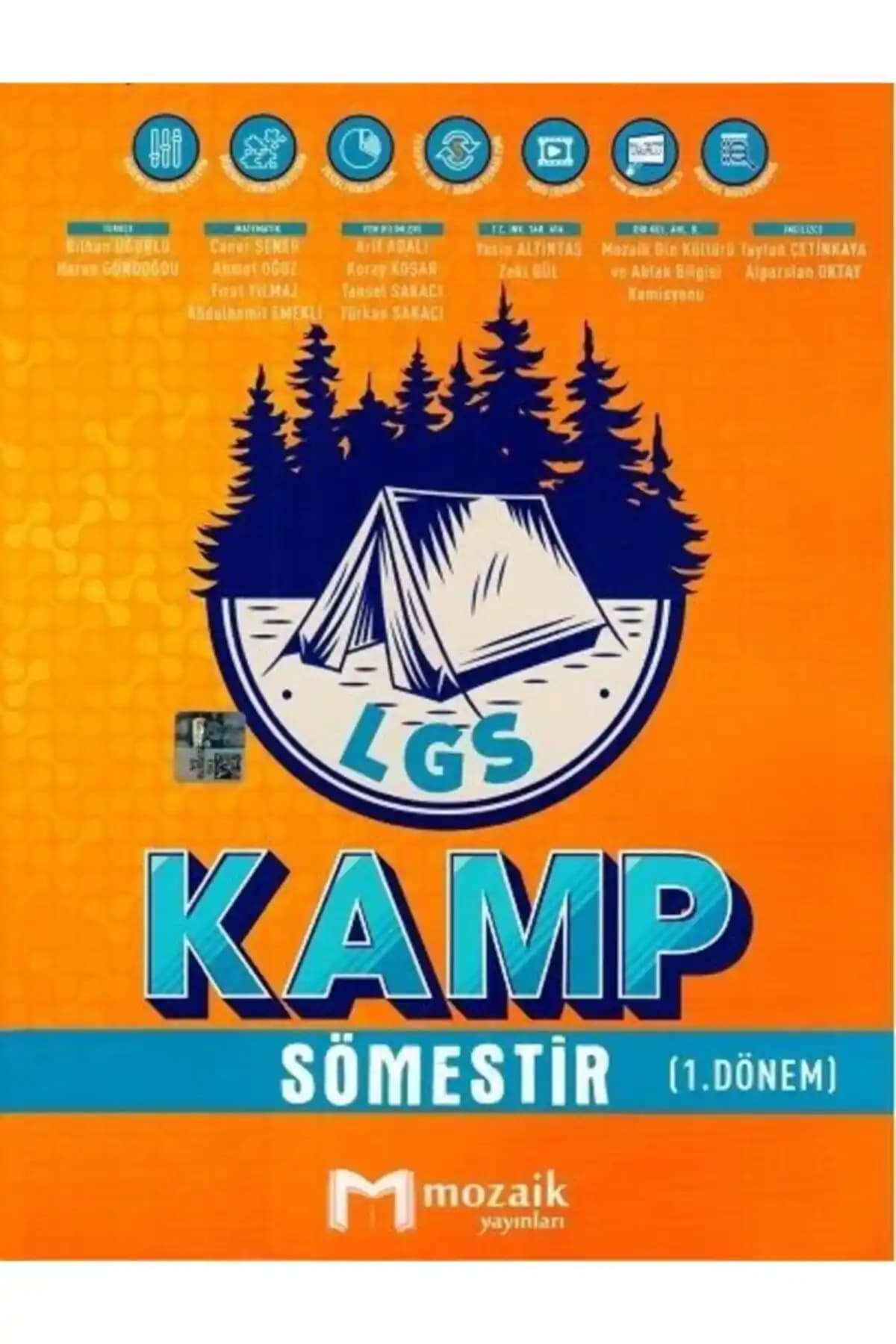 Mozaik Yayınları 8. Sınıf Sömestr LGS Kamp Kitabı Sınava Hazırlık ve Deneme İçeriği