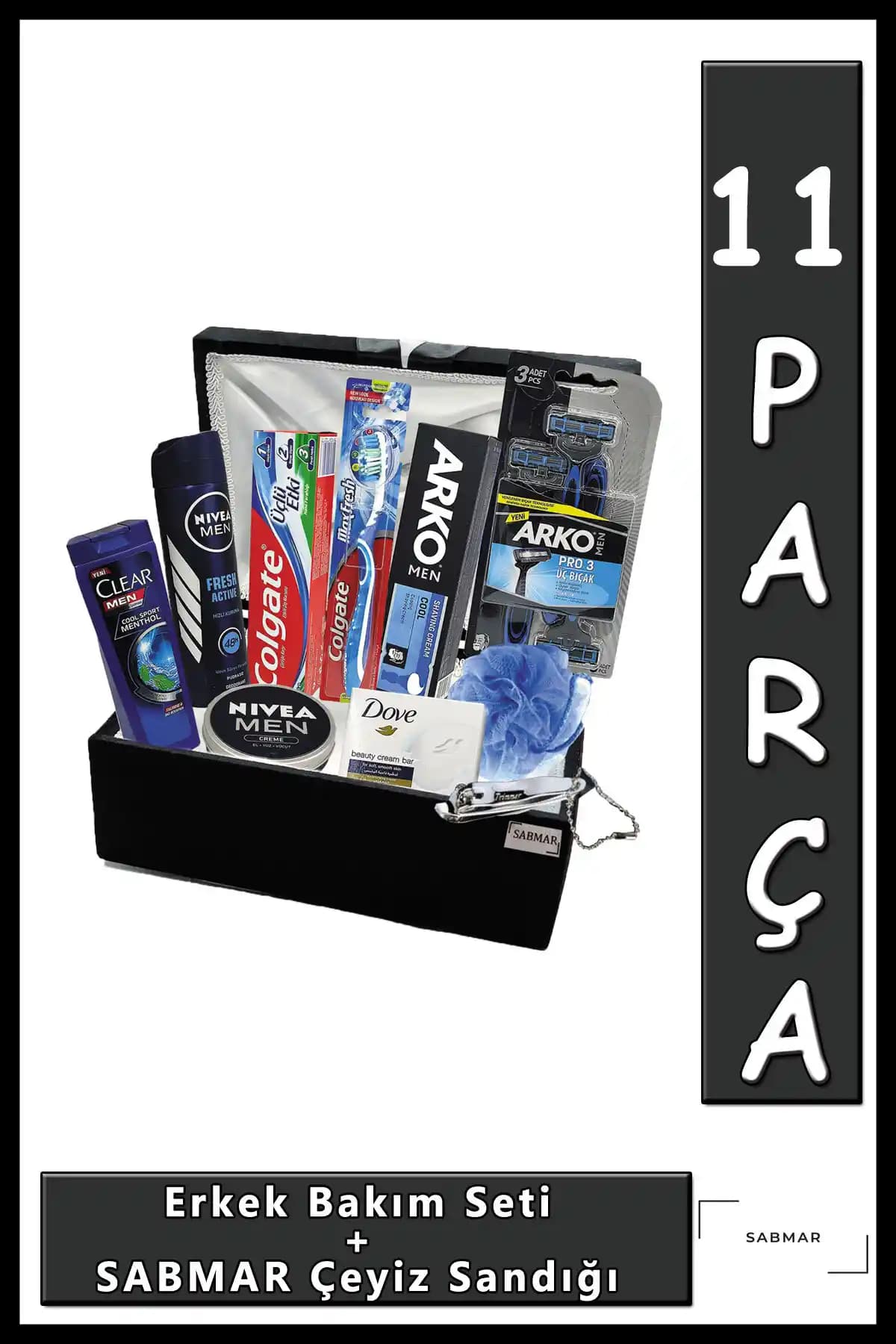 NIVEA Damat Bohçası ve Sabmar Çeyiz Sandığı Erkekler İçin Bakım ve Hediye Seti