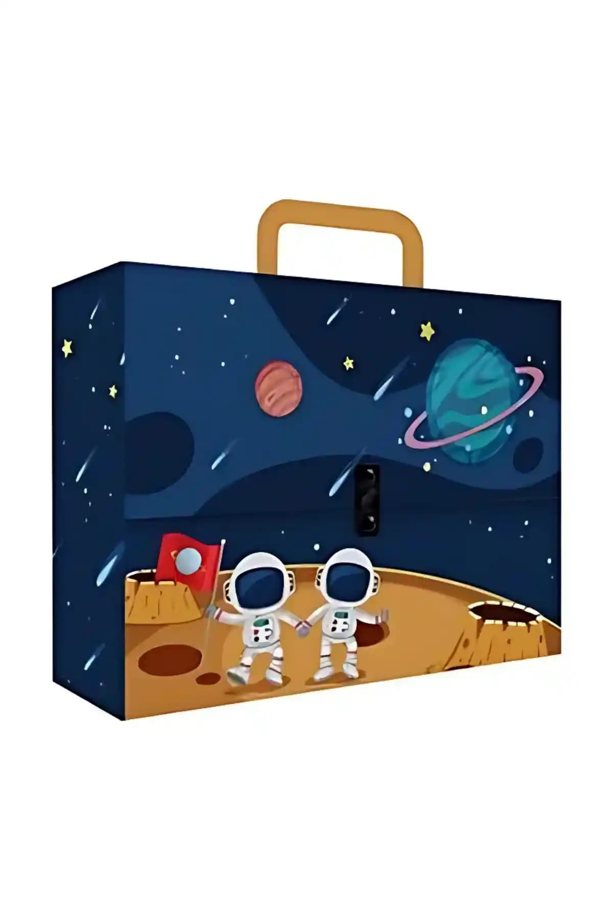 Noki Desenli Kulplu Kutu Klasörleri Ofis ve Ev İçin Fonksiyonel ve Şık Depolama Çözümü