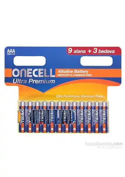 Onecell Ultra Premium Alkalin AAA Boy Pil: Güç ve Güvenilirlik Sunan Yüksek Performanslı Pil