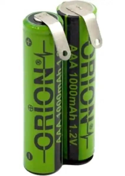 Orion Philips Aquatouch Traş Makinesi İçin 2.4V 1000mAh AAA İnce Pil Seti