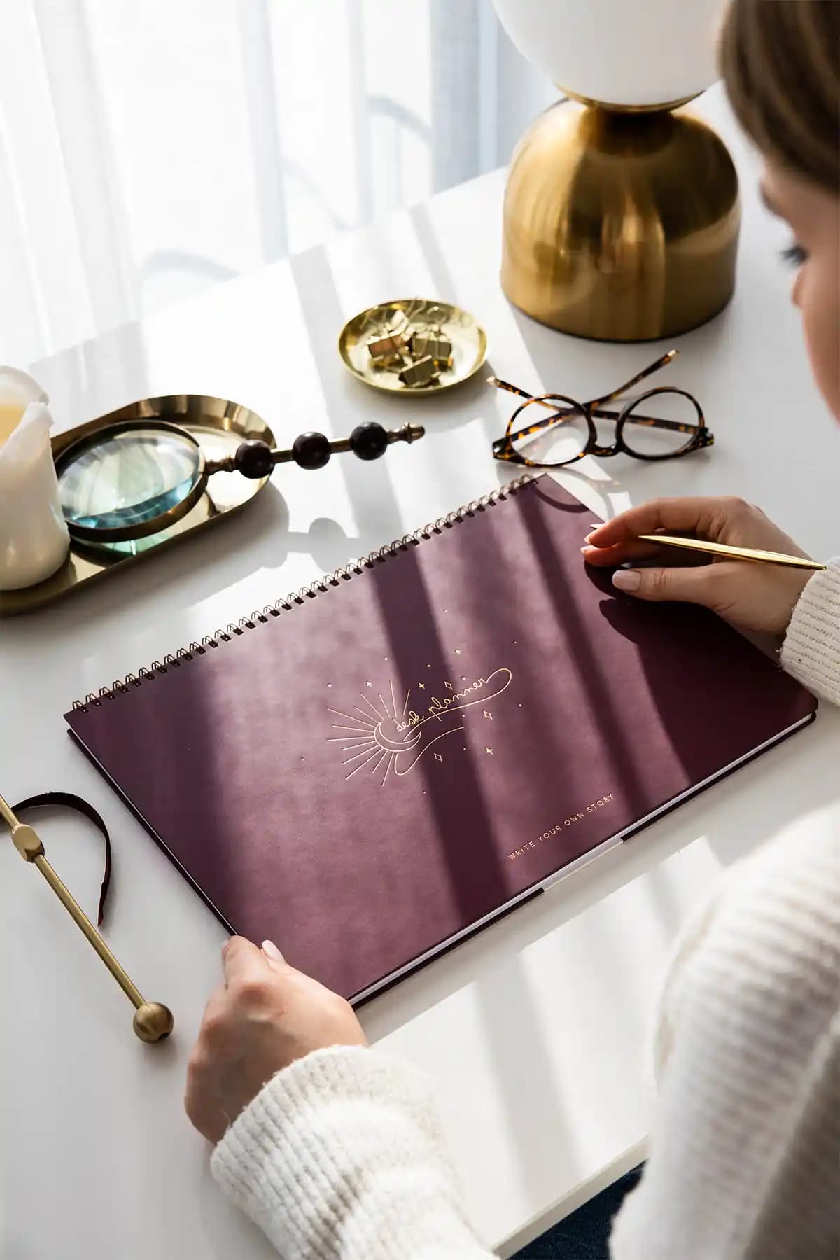 PAPERORA Süresiz Haftalık Spiralli Masaüstü Planlayıcı: Şık ve Dayanıklı Ofis ve Ev Kullanımı İçin