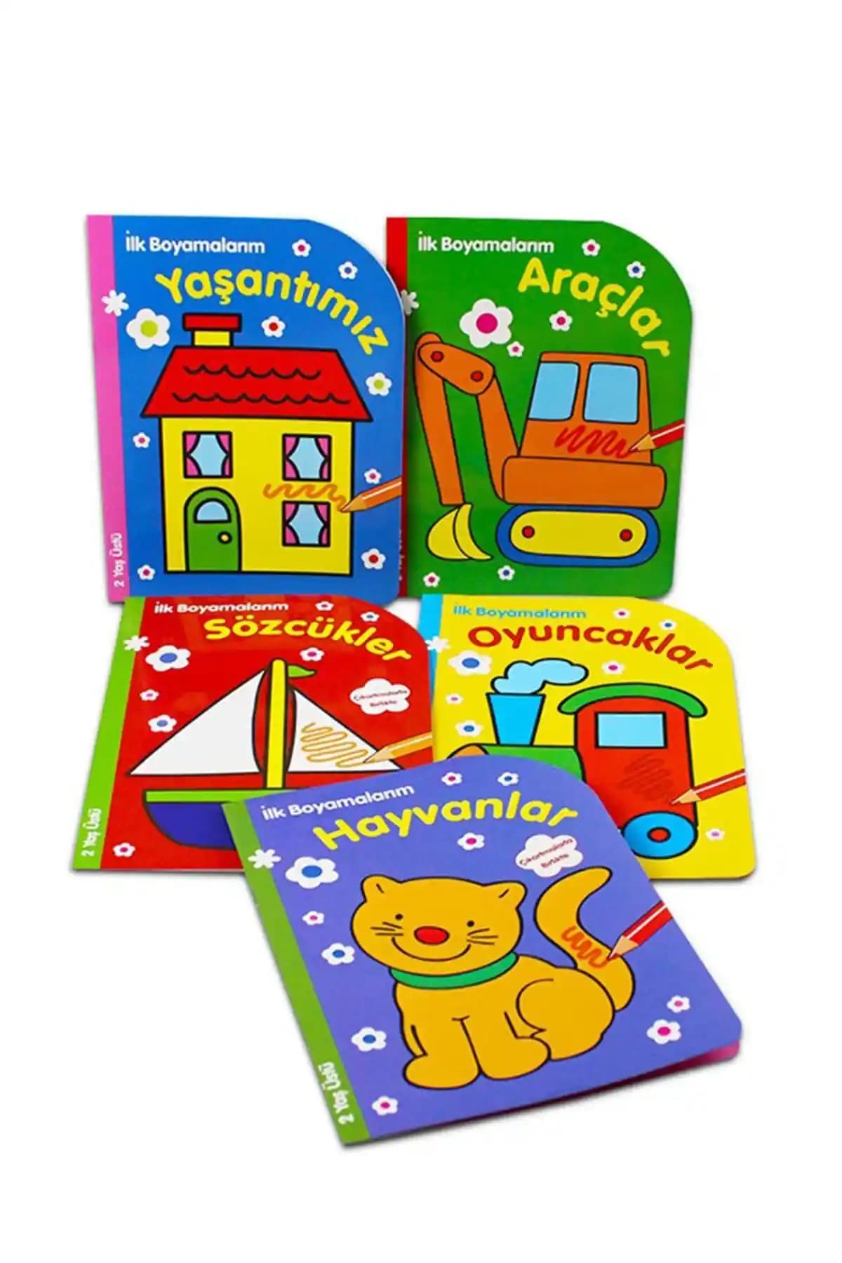 Parıltı Yayıncılık İlk Boyamalarım Seti: Çocuklar İçin Eğlenceli ve Eğitici Aktivite Kitapları