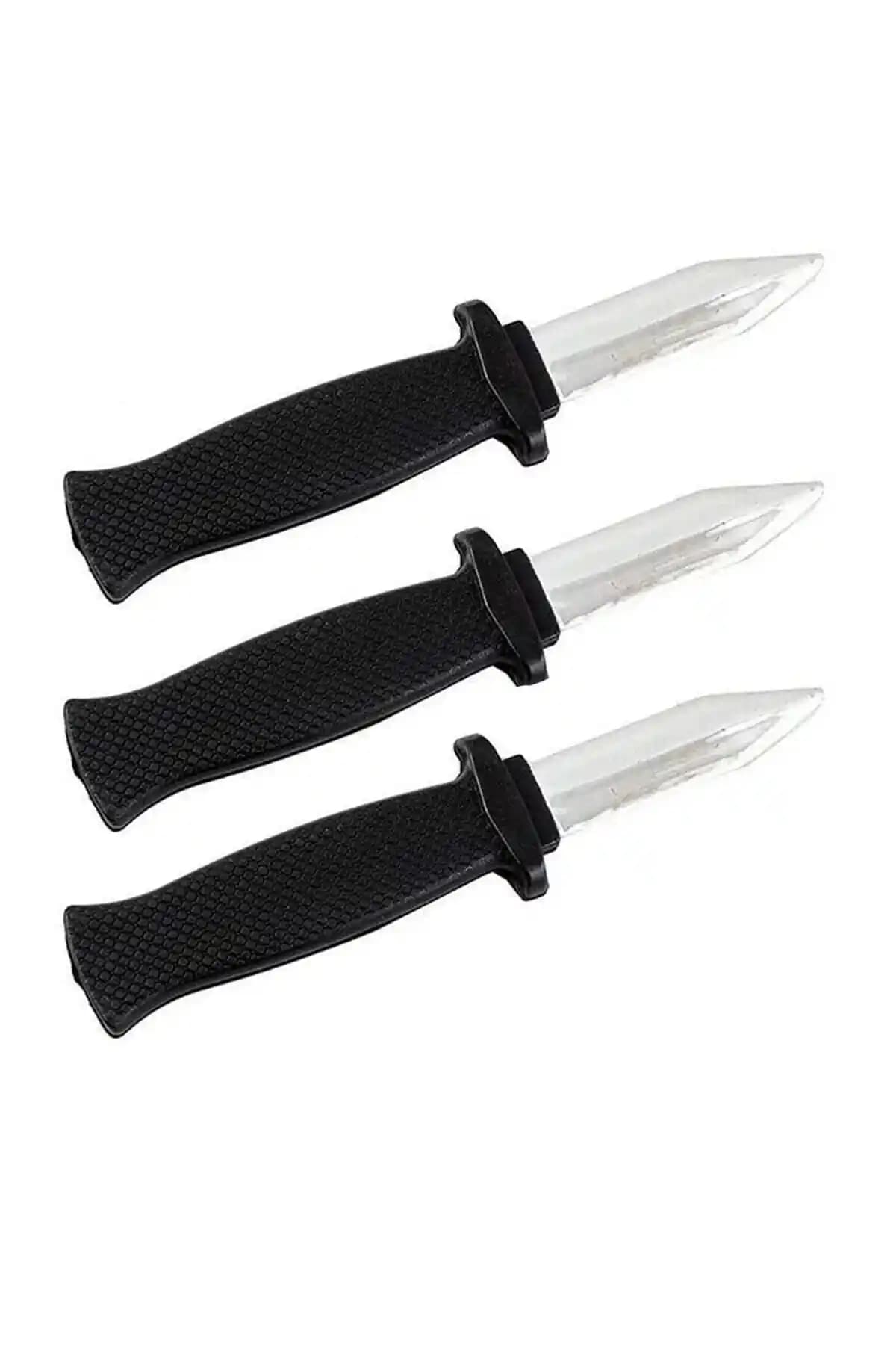 Parti Dolabı 3'lü Plastik Şaka Bıçağı Güvenli ve Eğlenceli Parti Aksesuarı