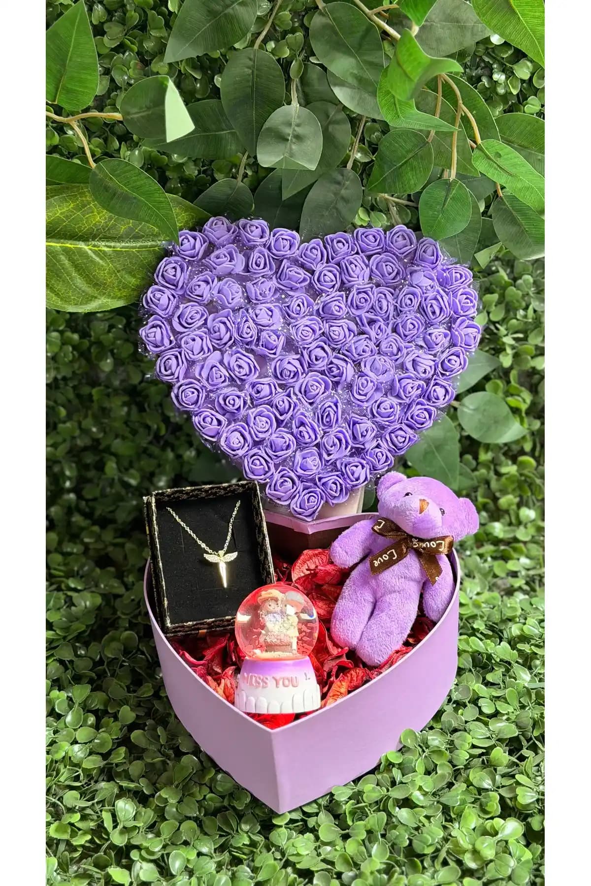 PINK SHAKE Hediye Kutusu Mor Renkli Zarif ve Anlamlı Hediye Seti Özel Günler İçin