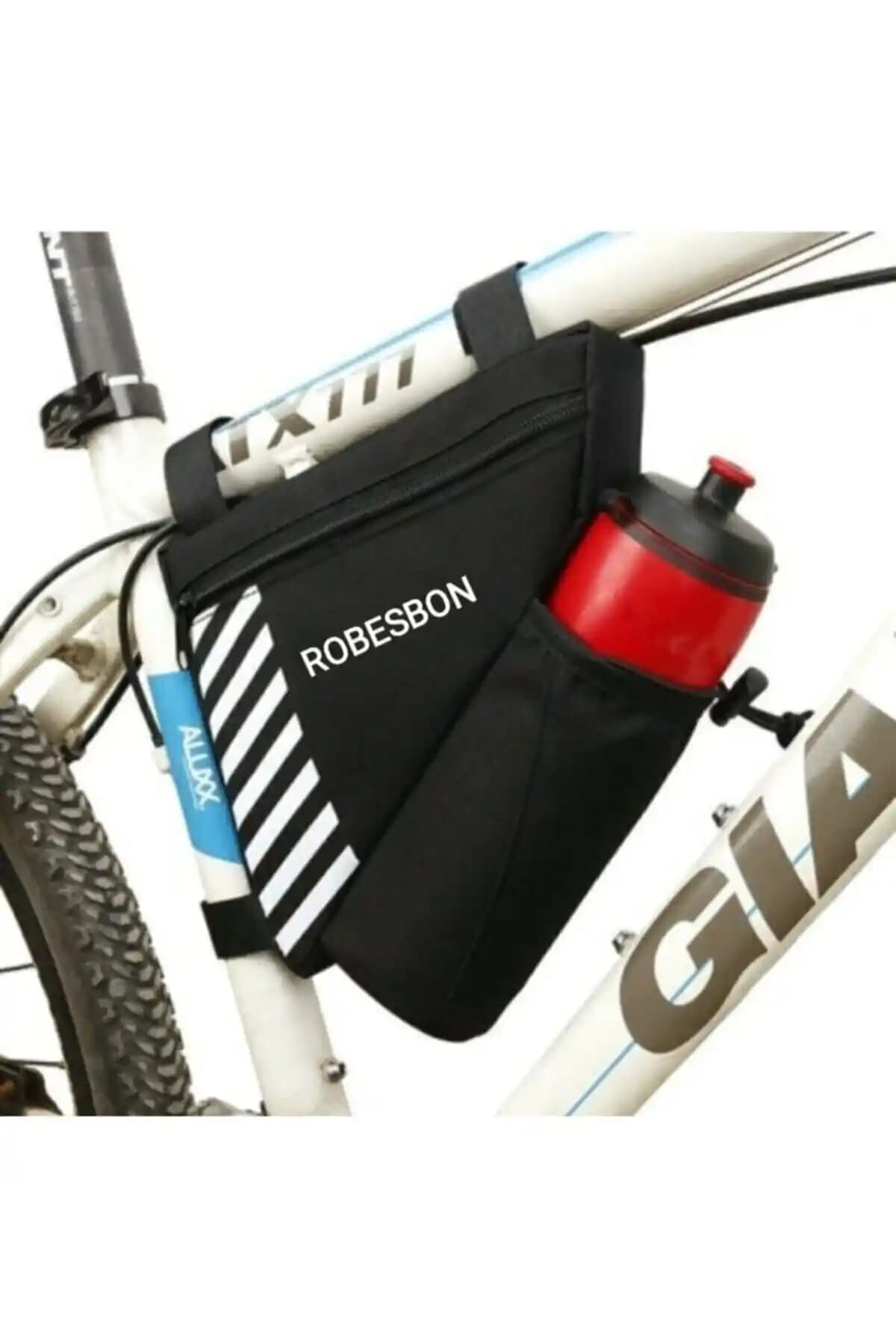 Robesbon Kadro Arası Su Geçirmez Matara Bölmeli Üçgen Bisiklet Çantası