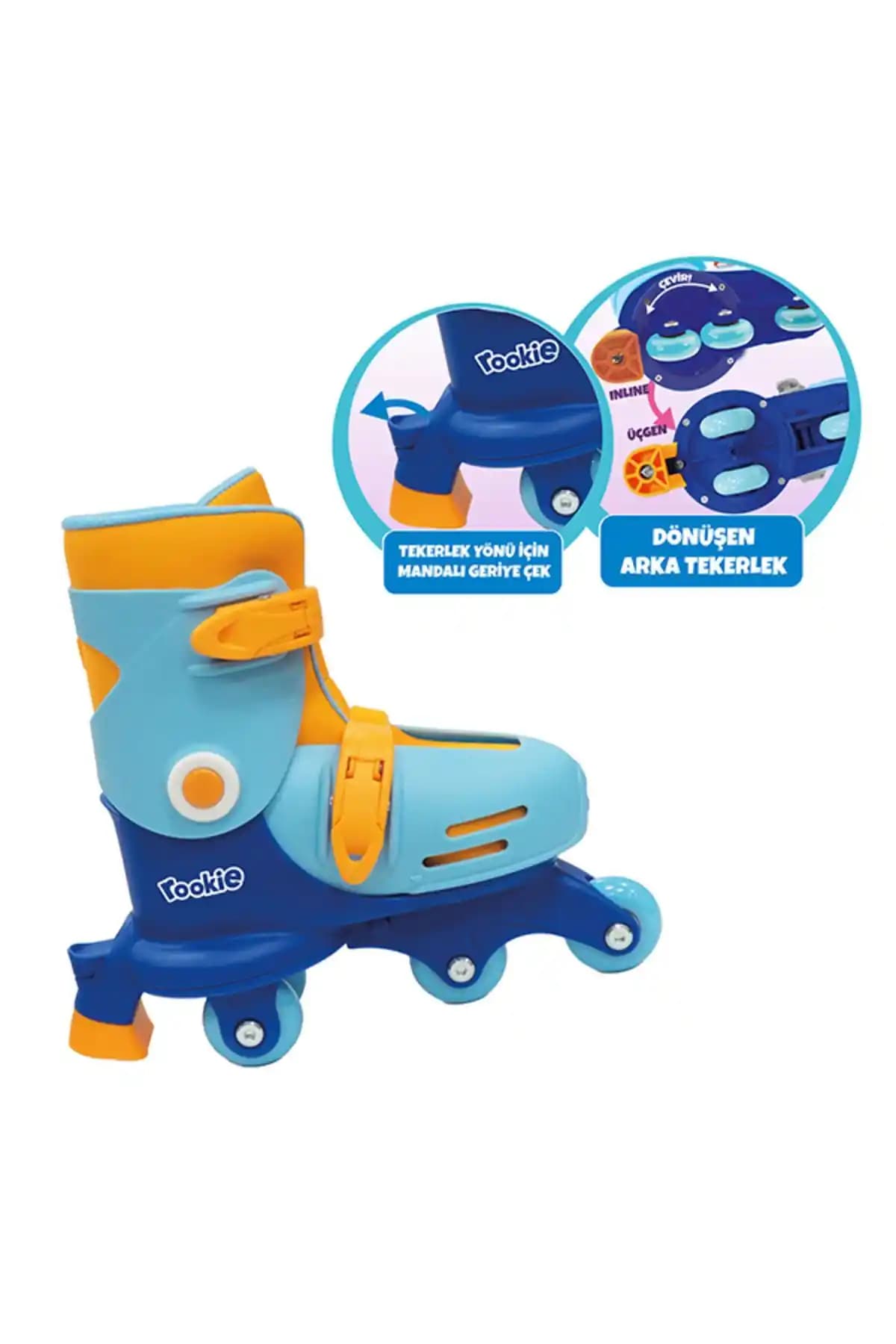 Rookie Ayarlanabilir Dönüşen Tekerlekli 2 In 1 Twisty Paten Çocuklar İçin Güvenli ve Pratik