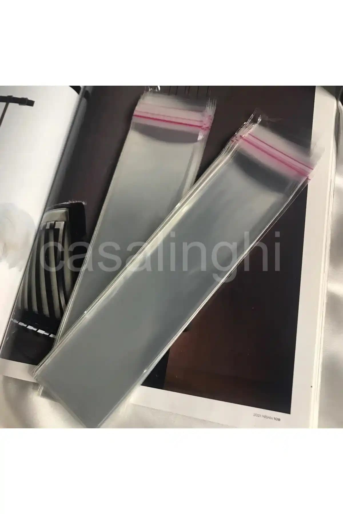 Şeffaf Poşetlerle Güvenli ve Estetik Saklama Çözümleri 5x20 cm 50 Adetlik Paket