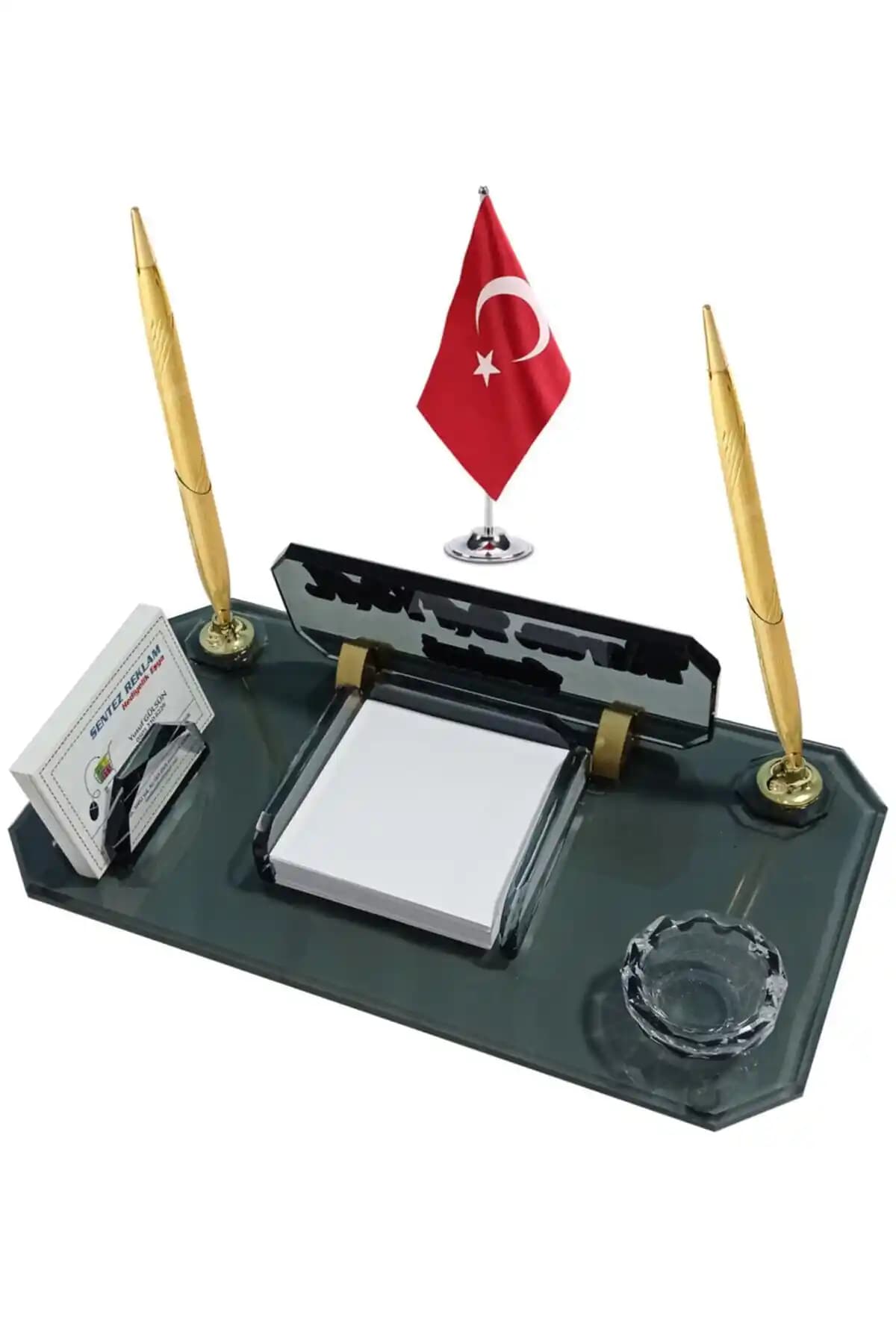 Sentez Masa Üstü İsimlik ve Bloknot Masa Aksesuarı Estetik ve Fonksiyonel Tasarım