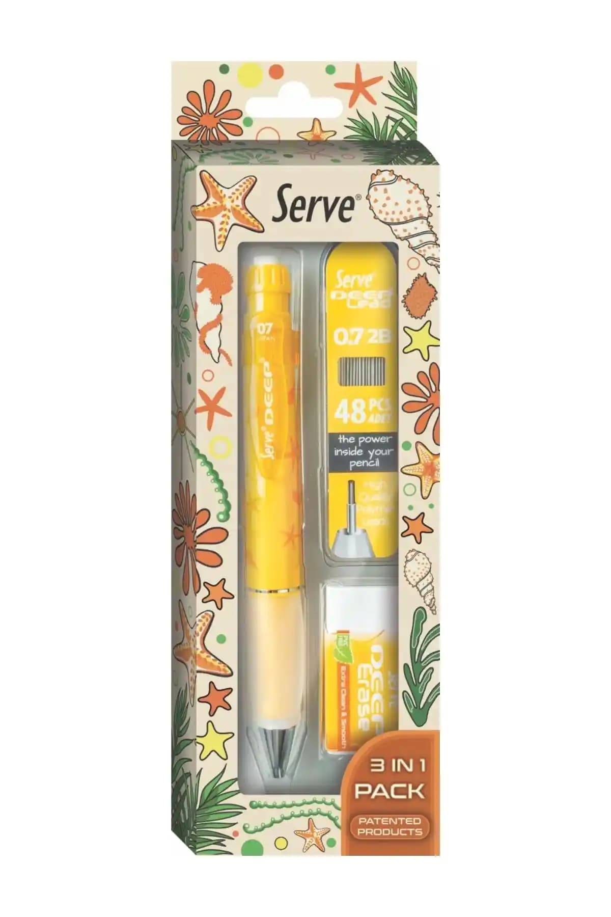 Serve Deep Doğa Serisi Okul Seti Çocuklar İçin Güvenilir ve Eğlenceli Eğitim Malzemeleri