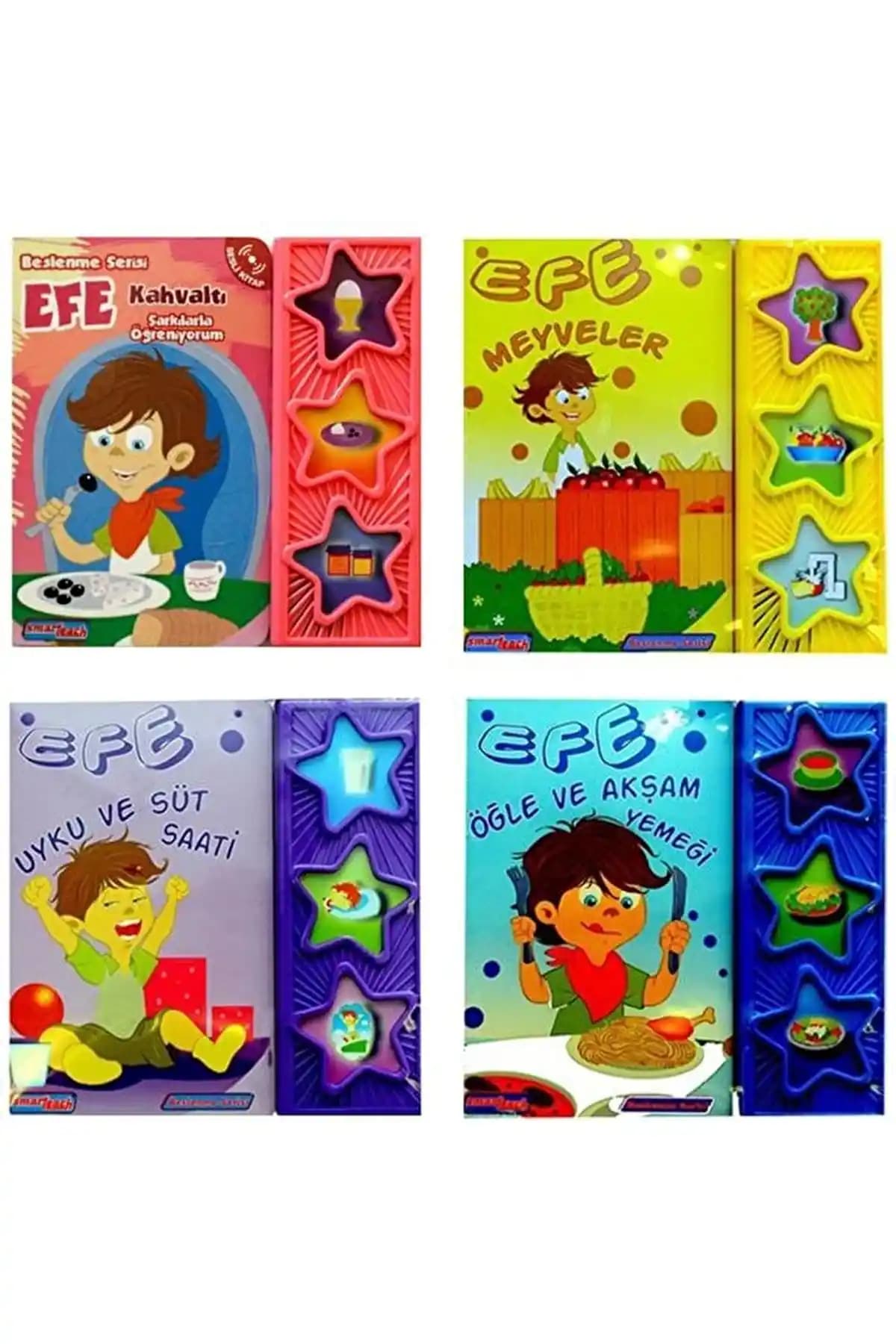 Smarteach Efe Serisi Eğitici Sesli Kitaplar Çocuklar İçin Öğretici ve Eğlenceli Set