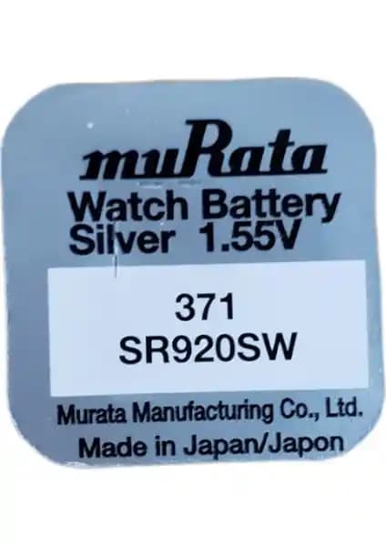 Sony Murata SR920SW 371 SR 920 Düğme Pil 1.55V Orijinal ve Uzun Ömürlü Güç Kaynağı