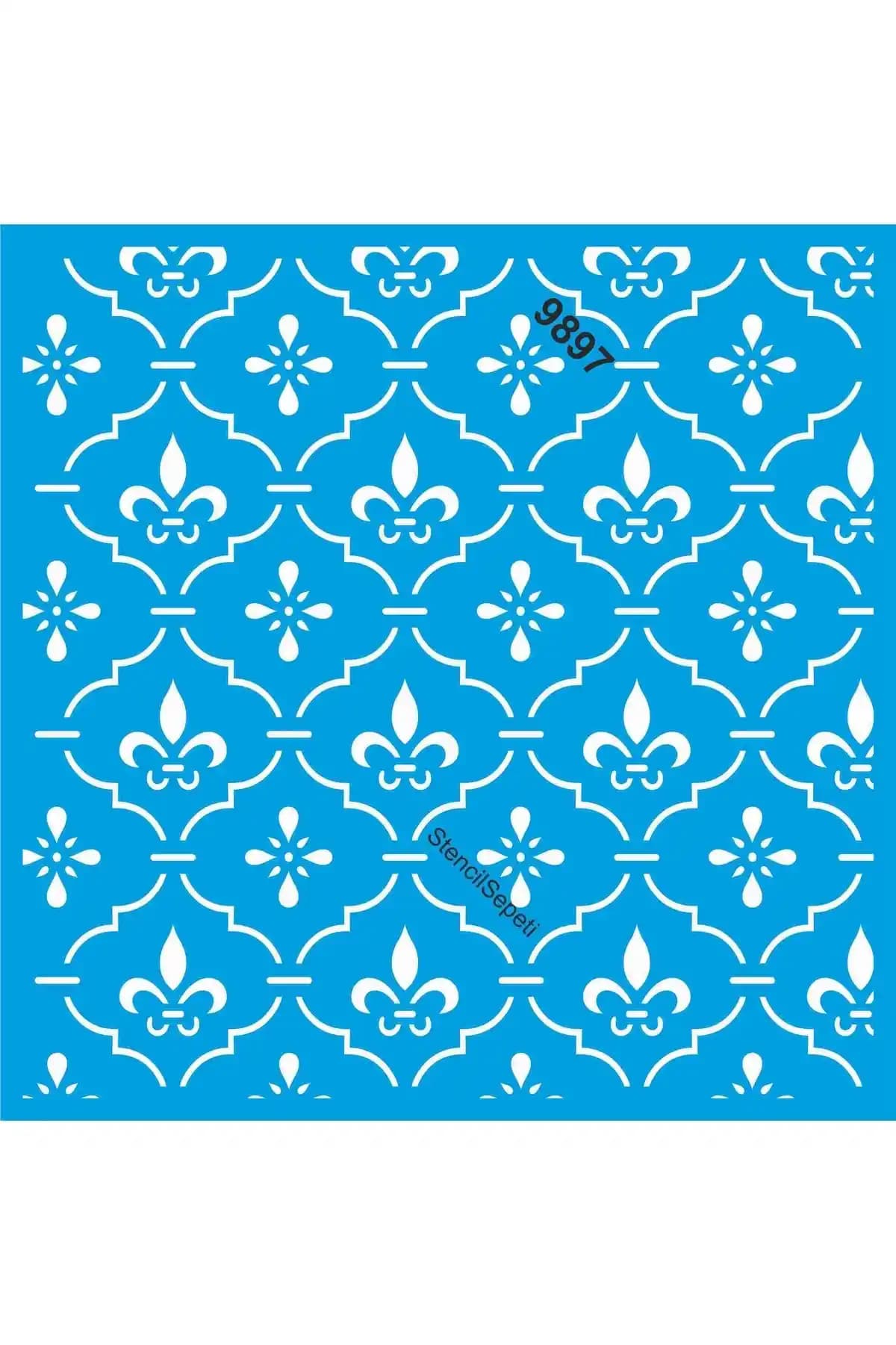 StencilSepeti Armalı Tekrarlayan Desen Şablonu Detaylı İnceleme ve Kullanım Kılavuzu