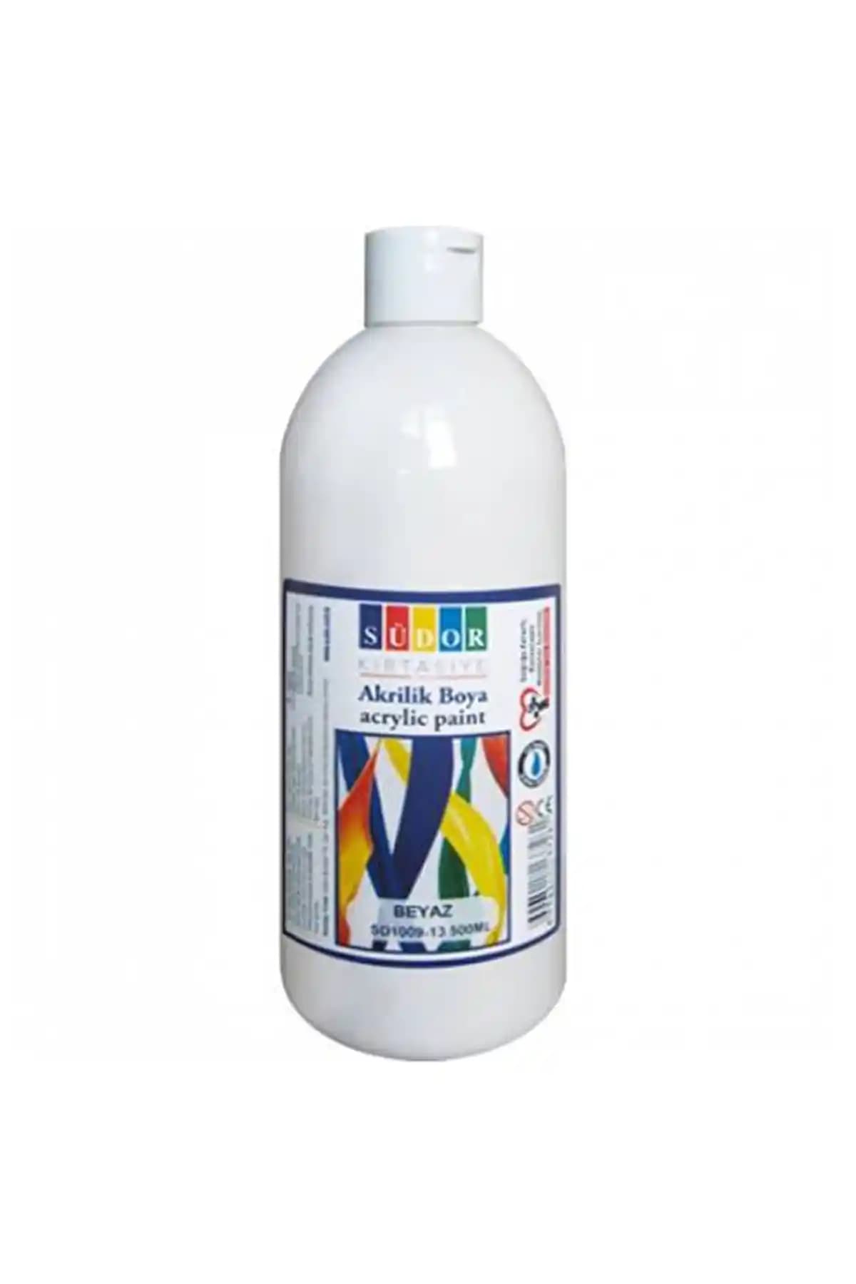 Südor 500 ML Beyaz Akrilik Boya Sanat ve El İşi Projeleri İçin Yüksek Kalite