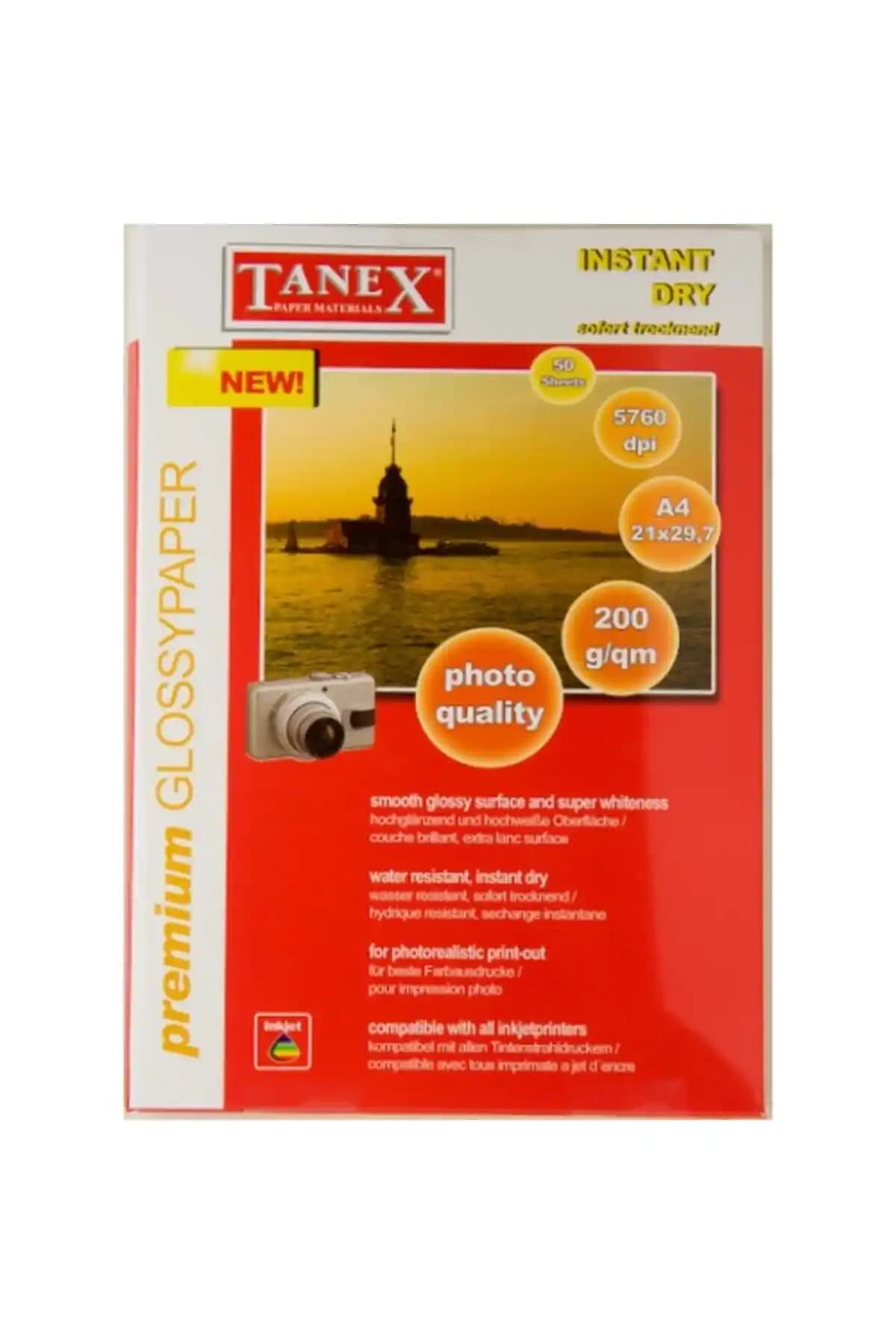 Tanex 200 Gr A4 Fotoğraf Kağıdı 25'li Paket Yüksek Kalite ve Dayanıklılık Sunar