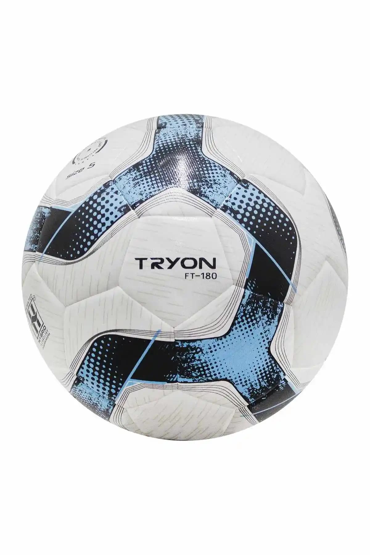 Tryon FT-180 Beyaz Mavi Futbol Topu: Dayanıklı ve Performans Odaklı Tasarım