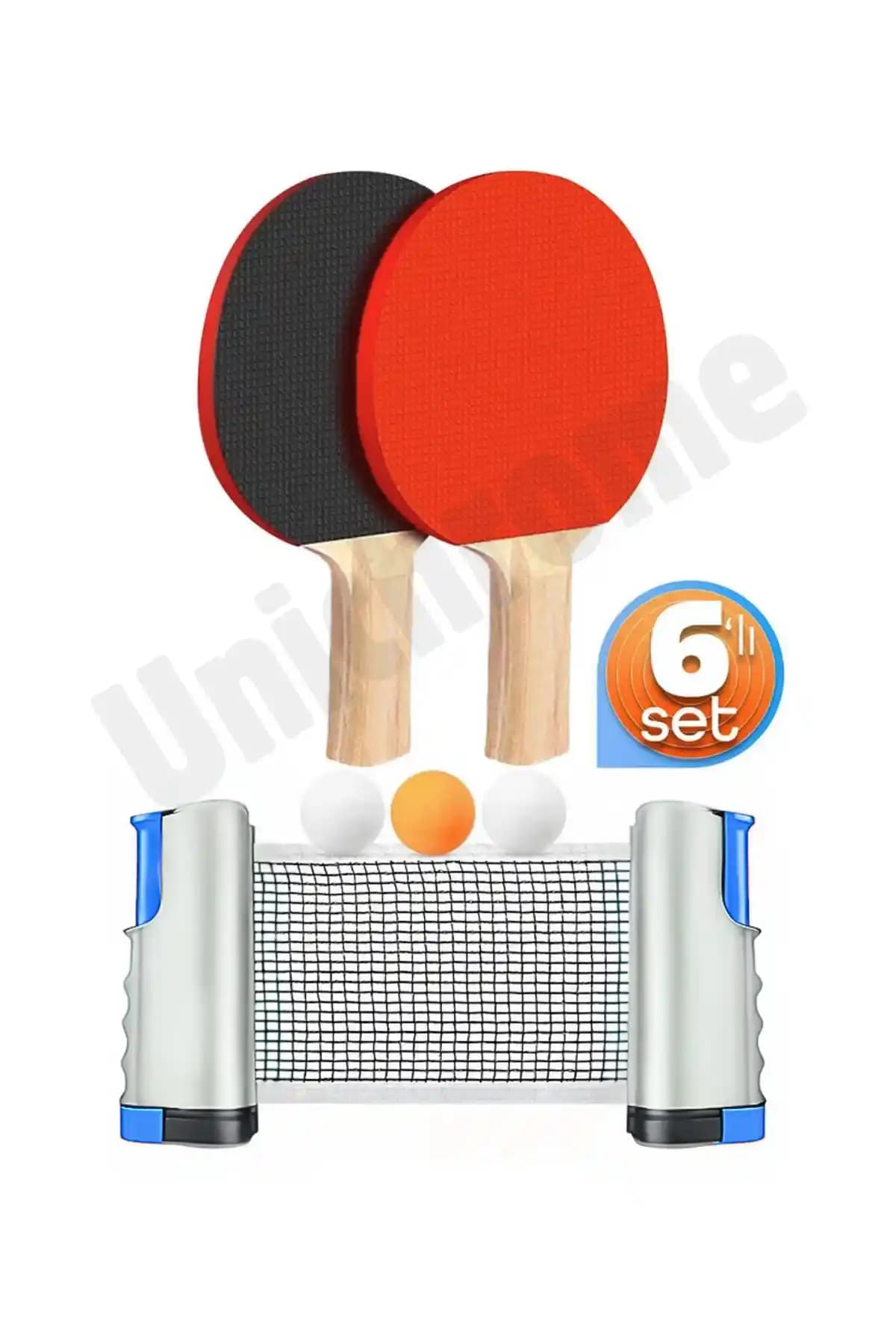 Unichrome Masa Tenisi Filesi Raket Top Seti: Pratik ve Renkli Oyun Deneyimi