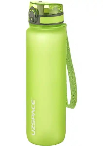 Uzspace Tritan Matara 1000 ml Yeşil Sağlıklı ve Dayanıklı Su Şişesi