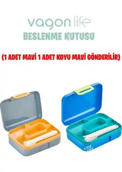 Vagonlife 2 Katlı Beslenme Kutusu Çocuklar İçin Sağlıklı ve Pratik Yemek Saklama Çözümü