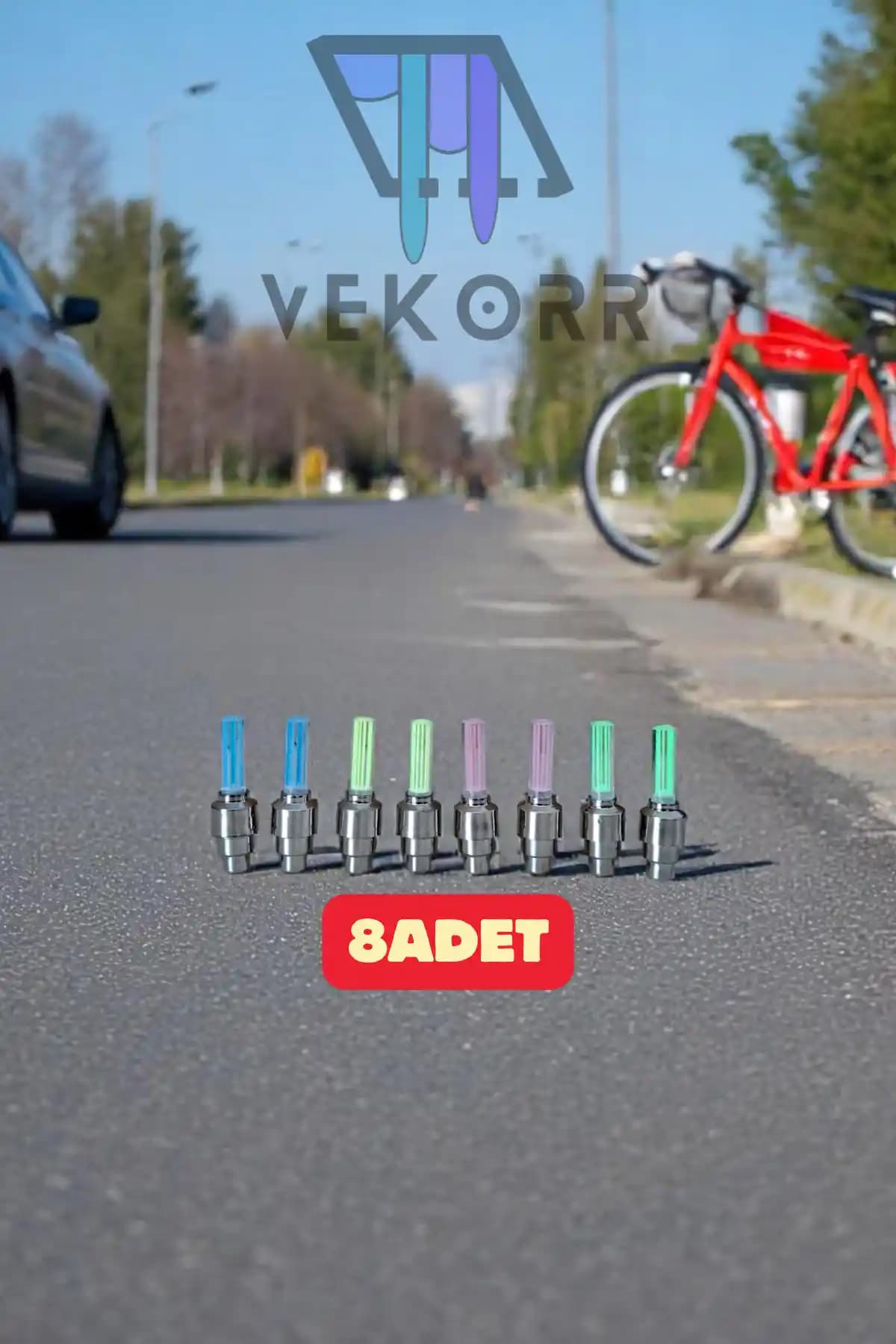 Vekorr Hareket Sensörlü Tekerlek Lambası: Güvenlik ve Estetik İçin Pratik Çözüm