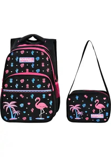 Waddell Flamingo Desenli İlkokul ve Beslenme Çantası: Güvenli ve Şık Çocuk Çantası Seçenekleri