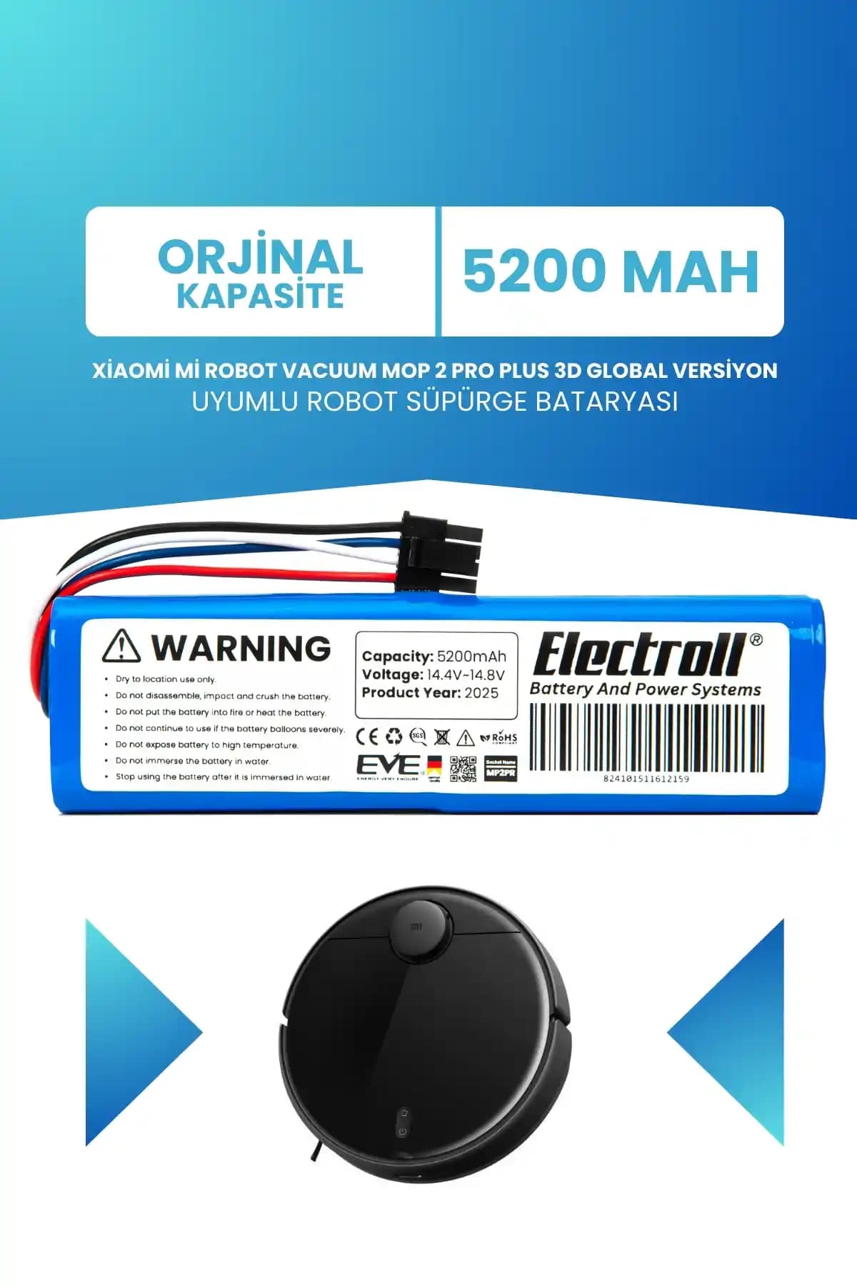 Xiaomi Mi Robot Vacuum Mop 2 Pro Plus Batarya Özellikleri ve Temizlik Performansı