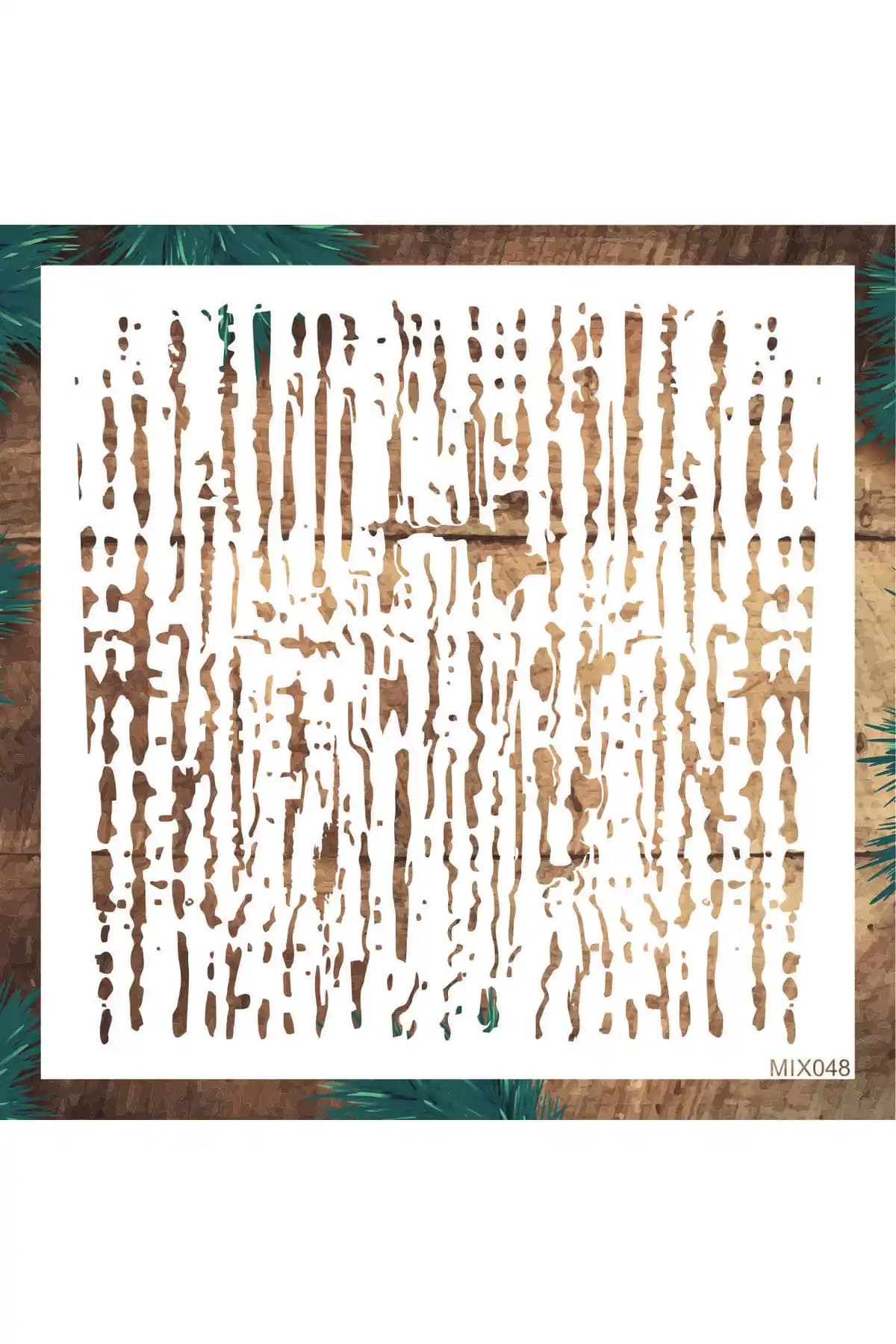 Yüksek Kaliteli Dekoratif Stencil Tasarım Mıx048 Şablonları ile Yaratıcı Projeler