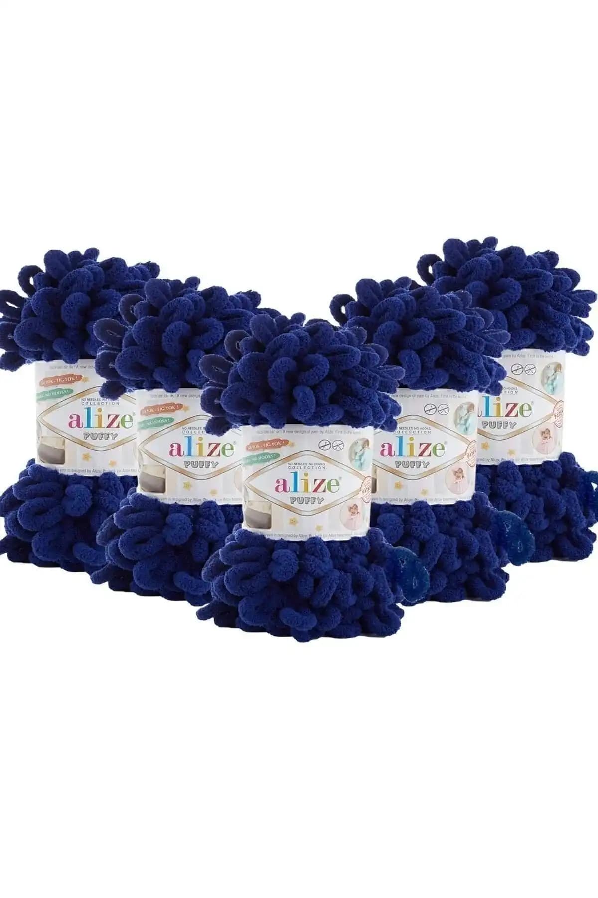 Alize Puffy 5'li Paket Örgü İpi: Dayanıklı ve Şık Polyester El İpi Seçenekleri