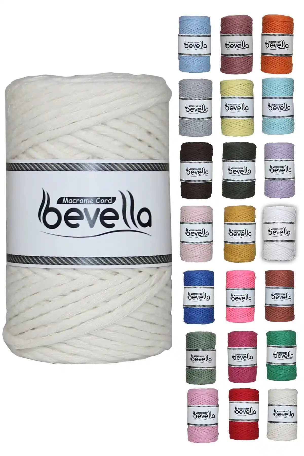 Bevella Macrame Cord: Doğa Dostu, Yüksek Kaliteli Makrome İpi ile Yaratıcı El İşleri