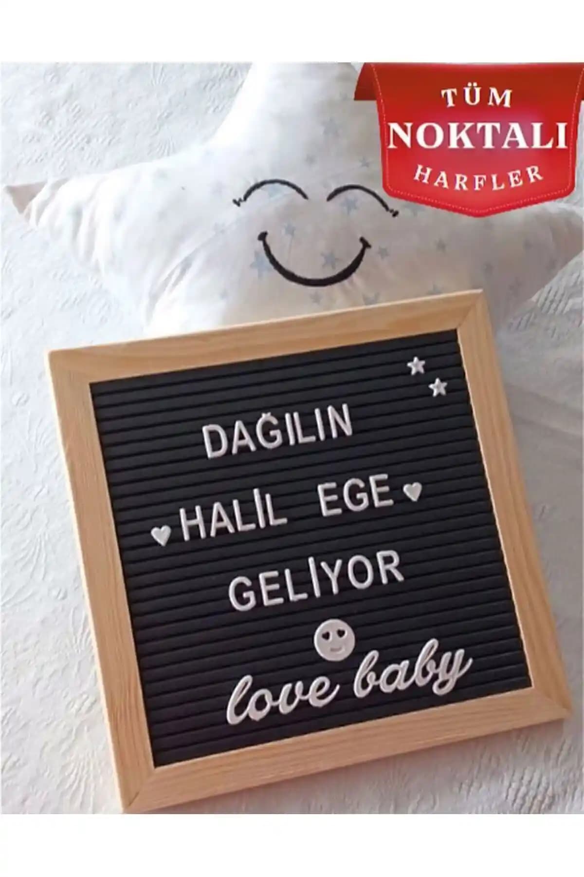 Fikirstore Ahşap Çerçeveli Tak Çıkar Yazı Panosu ile Modern ve Şık Dekorasyon Çözümü