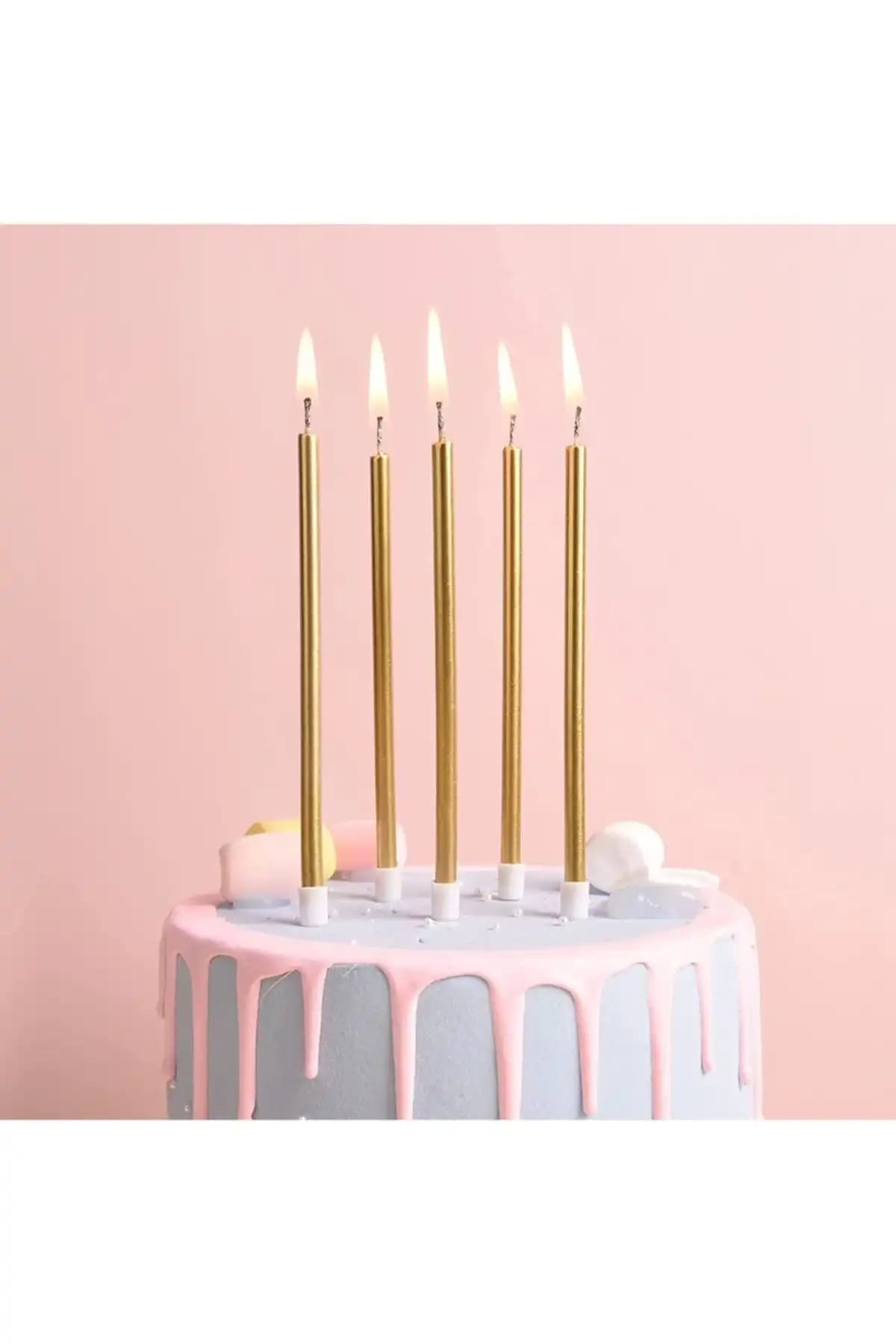 Huzur Party Store Altın Mum ve The Soft Concept Sedef Beyaz Mum Karşılaştırması 1