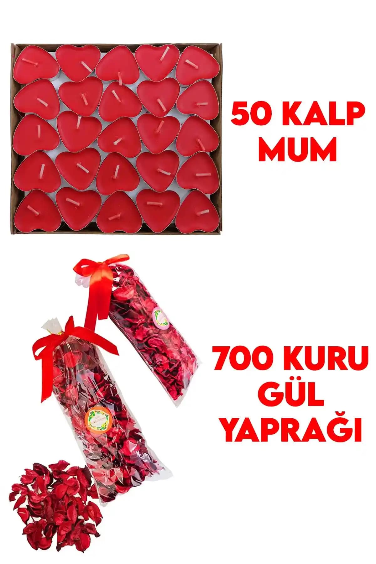 Parti Dolabı 50 Mum ve 700 Kuru Gül Yaprağı ile Şık ve Romantik Organizasyonlar