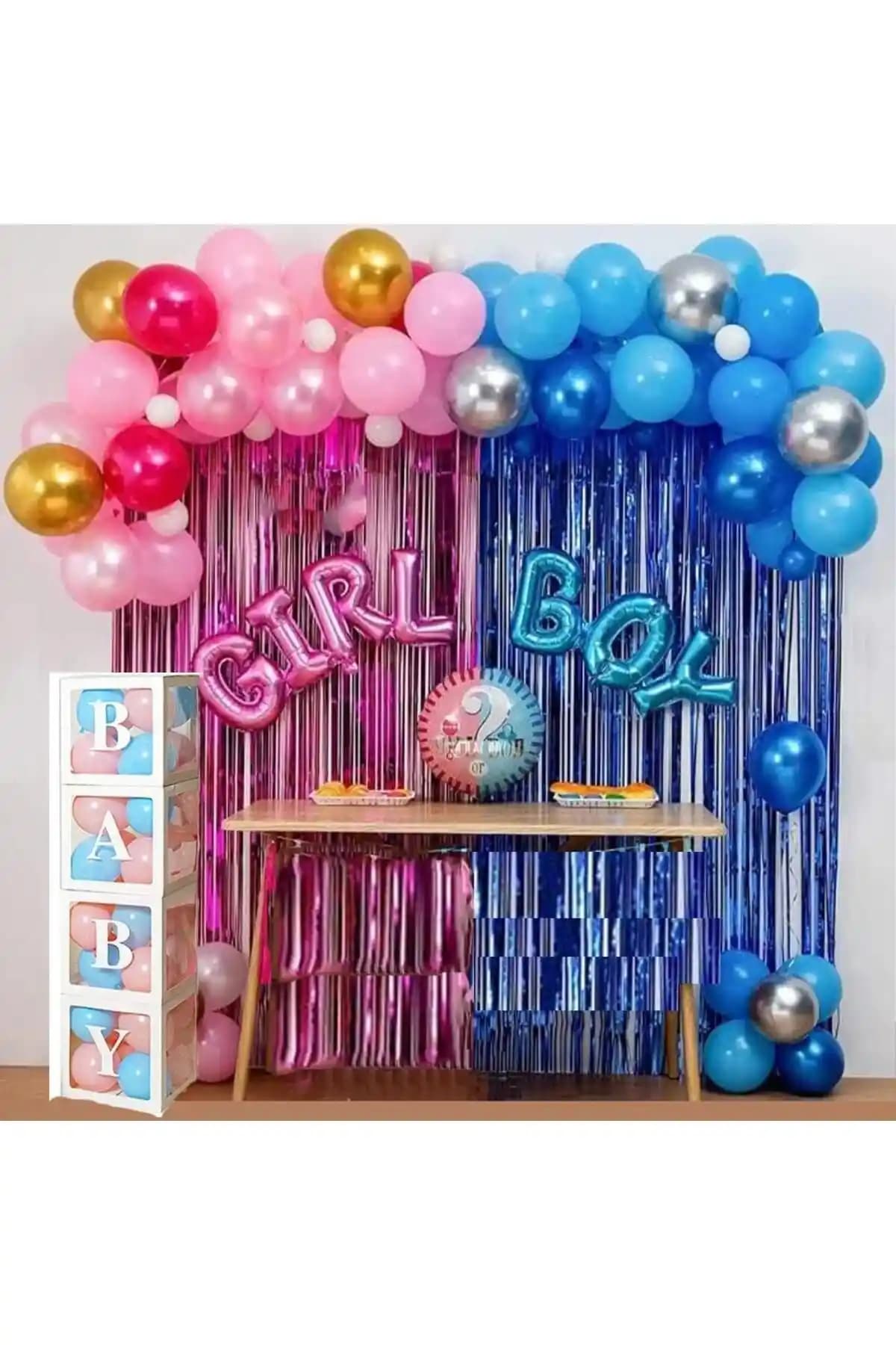 Patla<dı> Gitti Cinsiyet Belirleme Parti Seti: Renkli ve Eğlenceli Kutlama Atmosferleri İçin Mükemmel Bir Seçenek