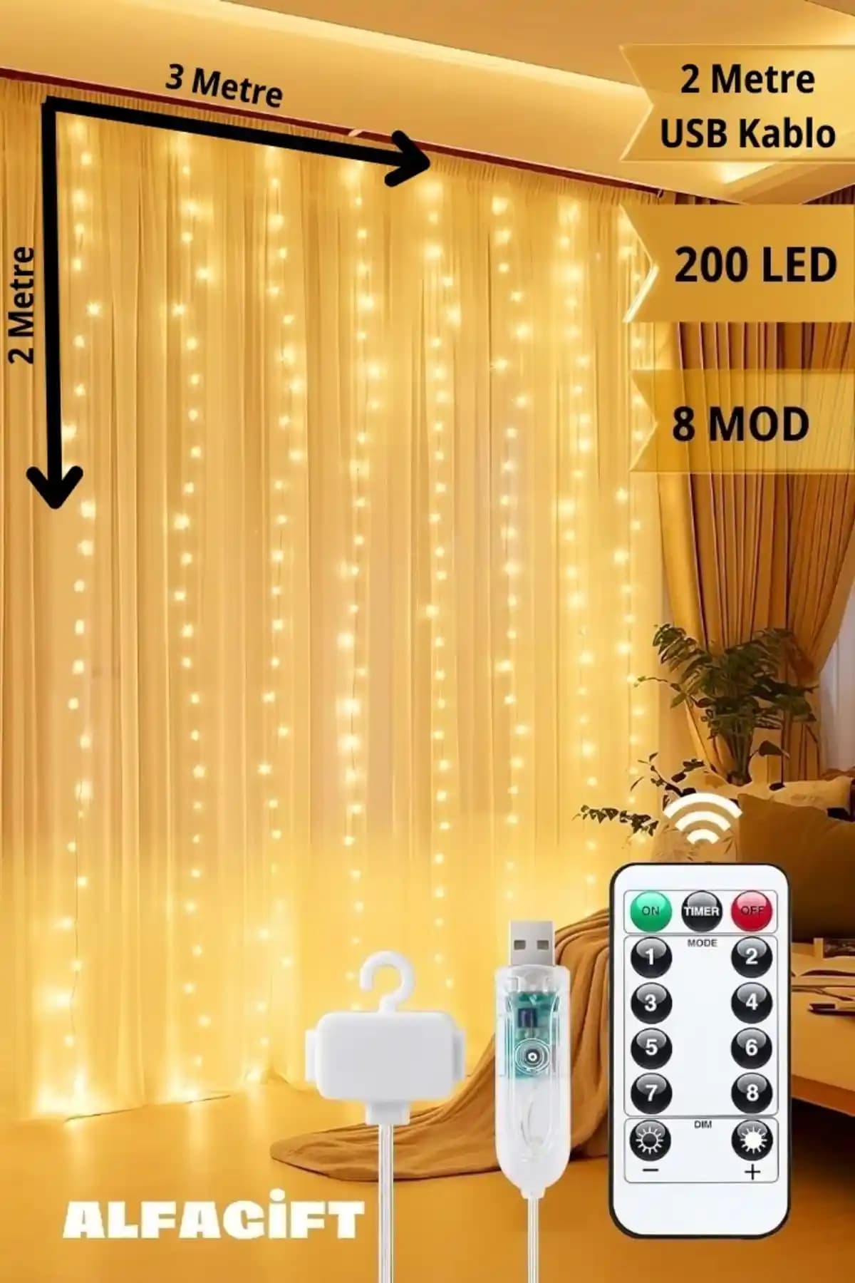 Perde Led Karşılaştırması: ALFAGİFT 3x2 Metre ve Genel Markalar 3x3 Metre Ürünleri