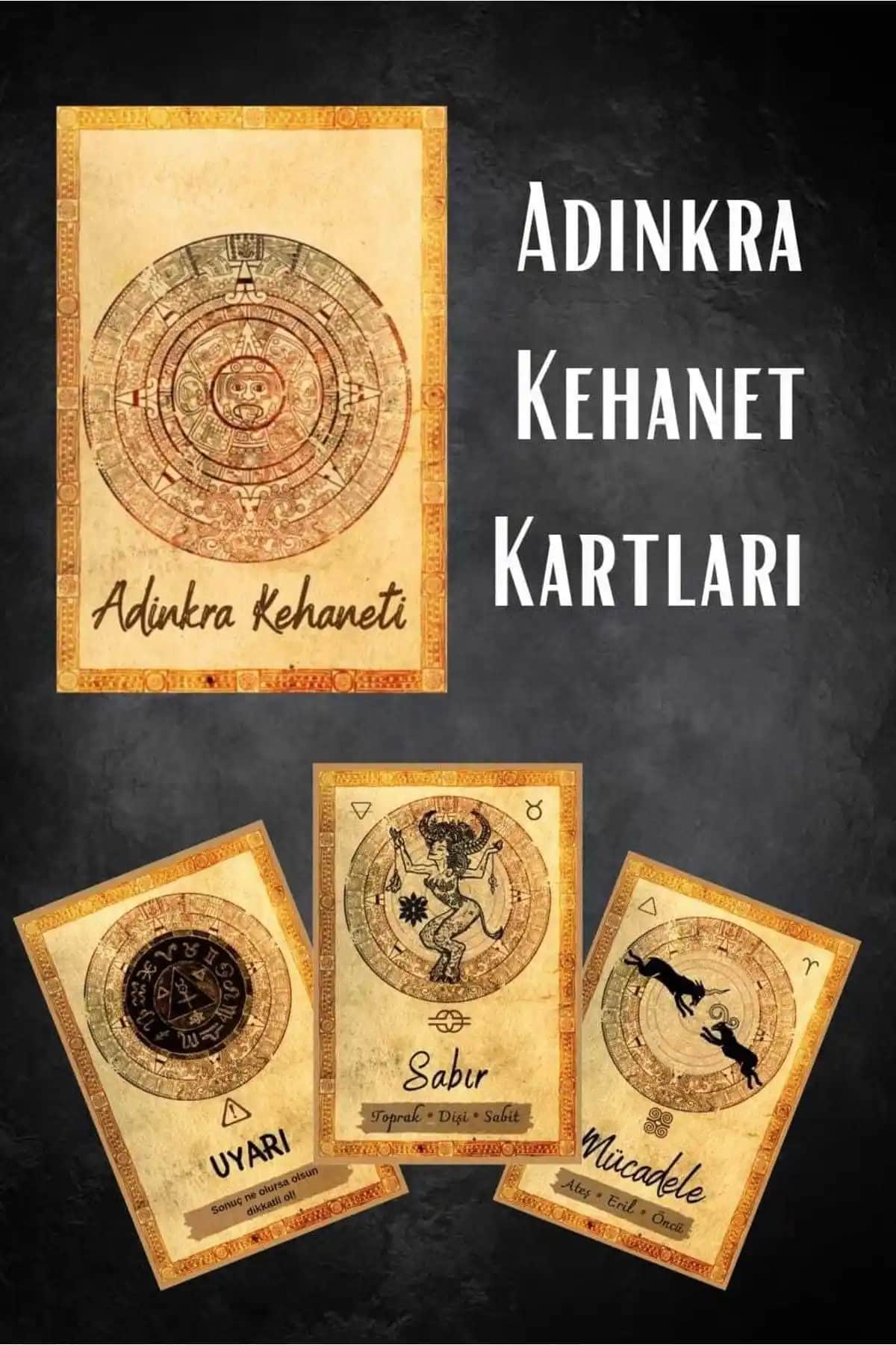 Tarot Serüveni Adinkra Kehaneti ve Doğa'nın Ruhu Kartlarının Karşılaştırması